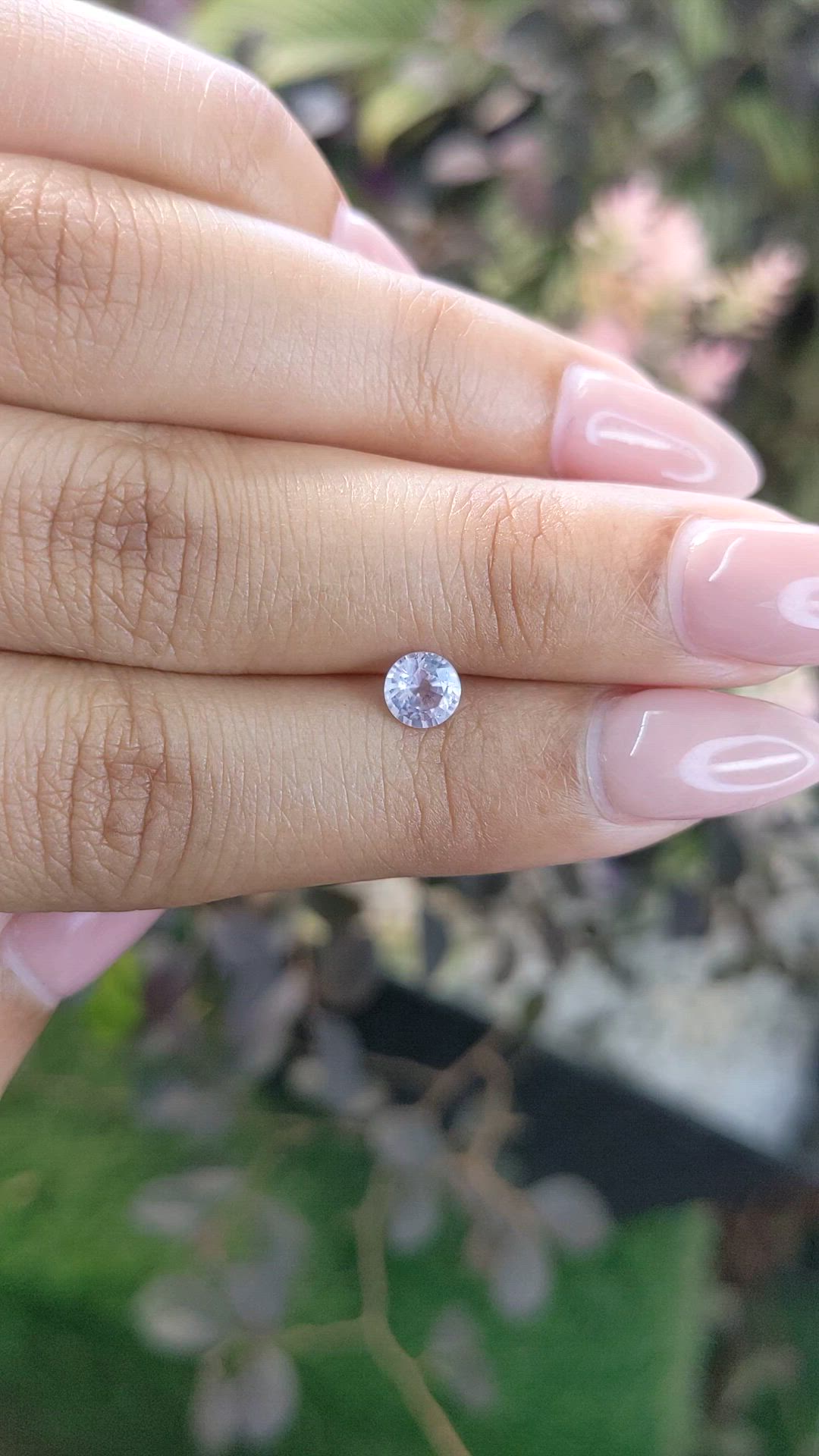 0.64 Ct. Blue Sapphire from Ceylon (Sri Lanka) Size Video