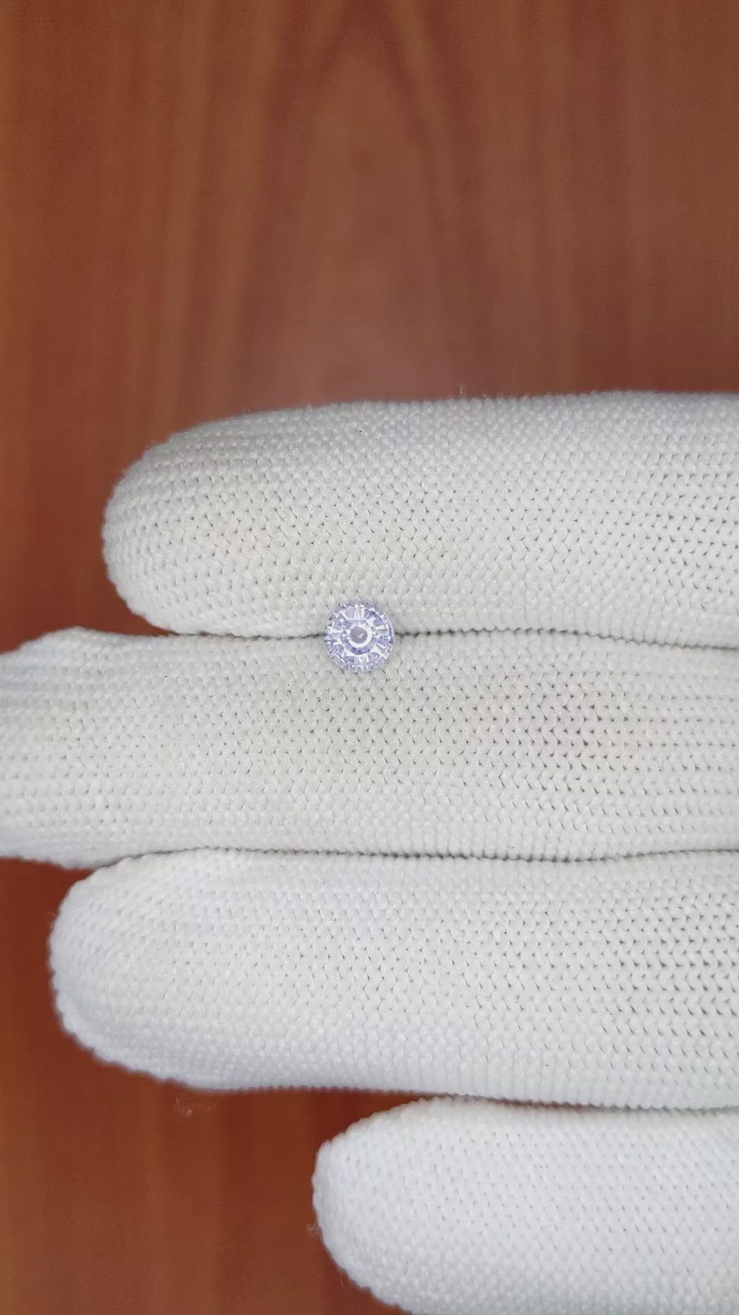 0.64 Ct. Blue Sapphire from Ceylon (Sri Lanka) Size Video