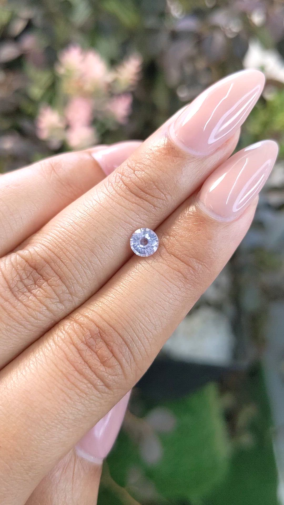 0.64 Ct. Blue Sapphire from Ceylon (Sri Lanka) Size Video