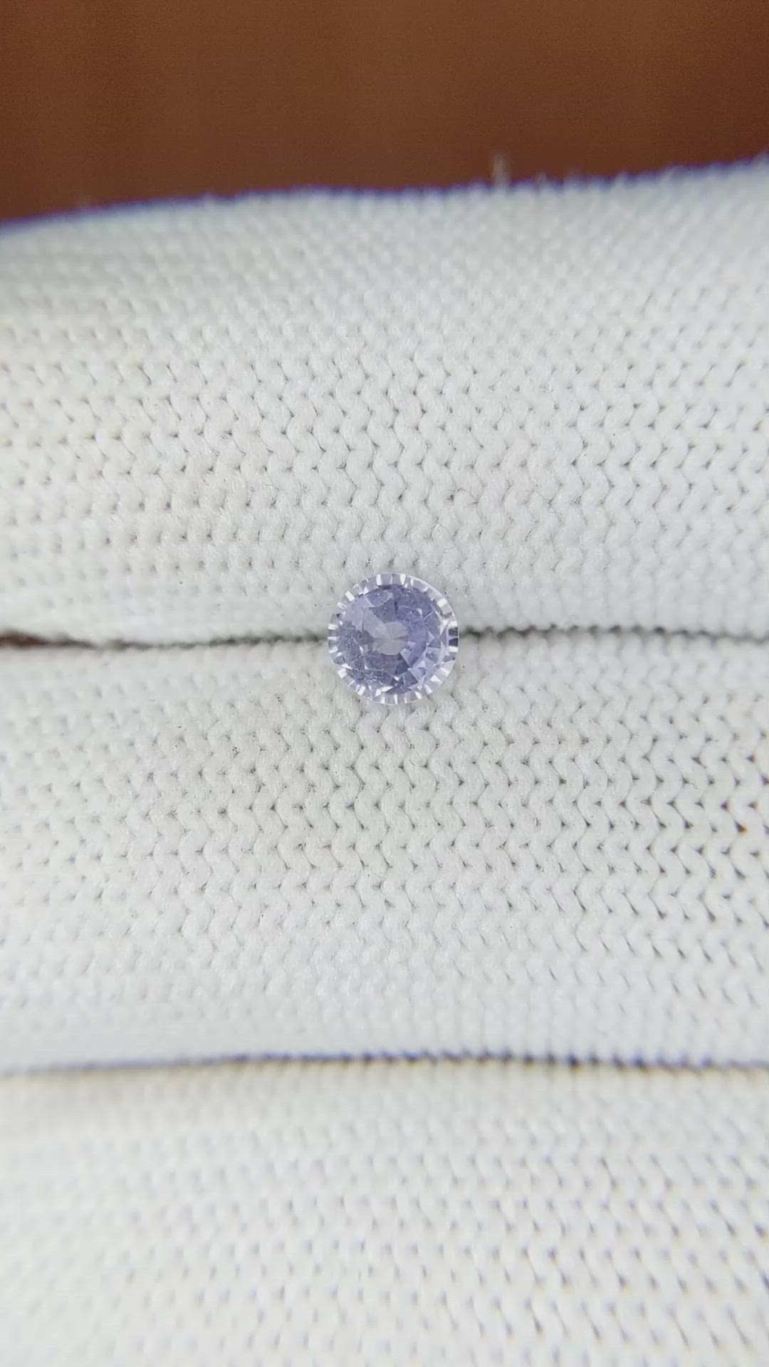 0.64 Ct. Blue Sapphire from Ceylon (Sri Lanka) Size Video
