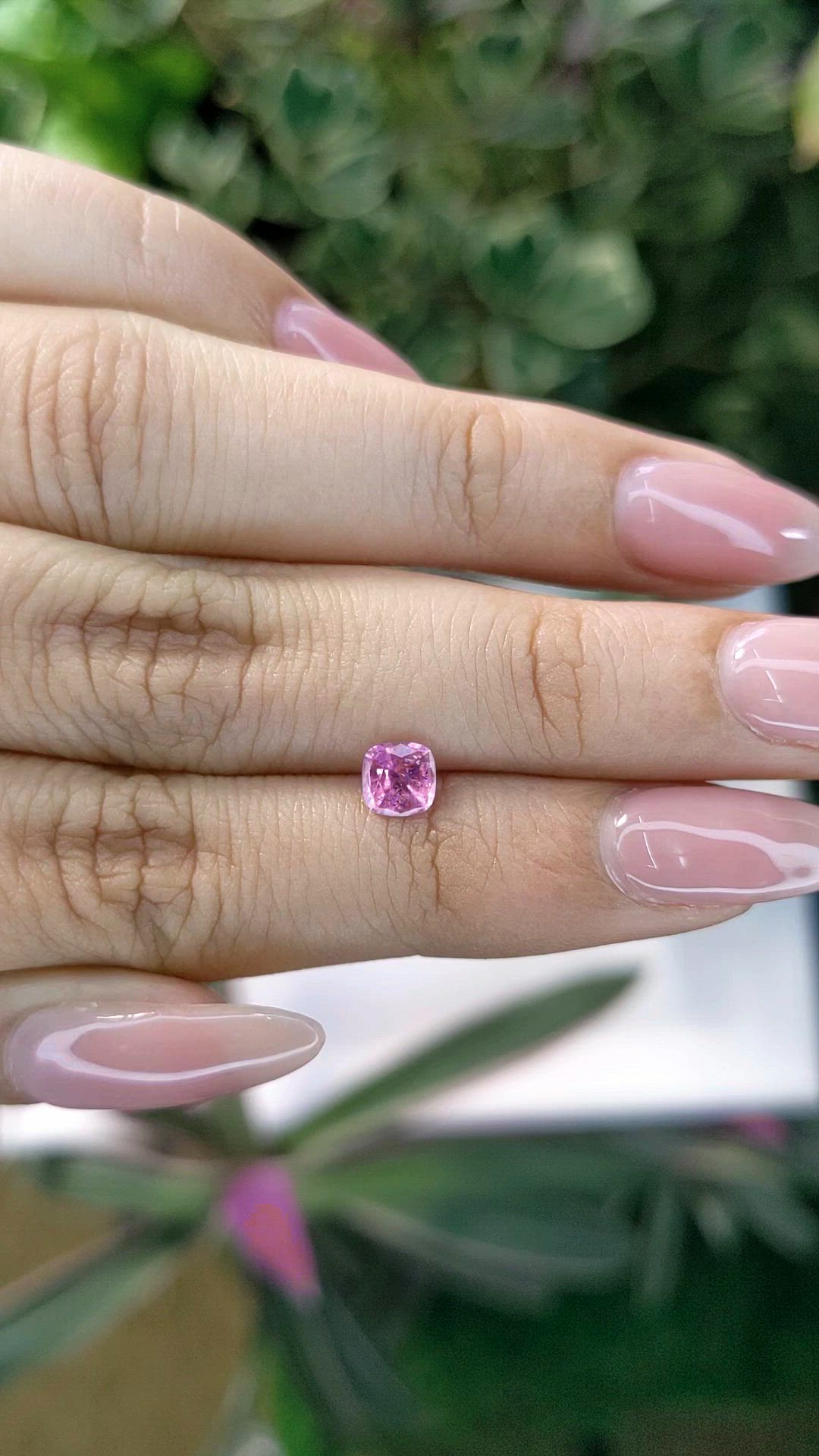 0.62 Ct. Pink Sapphire from Ceylon (Sri Lanka) Size Video