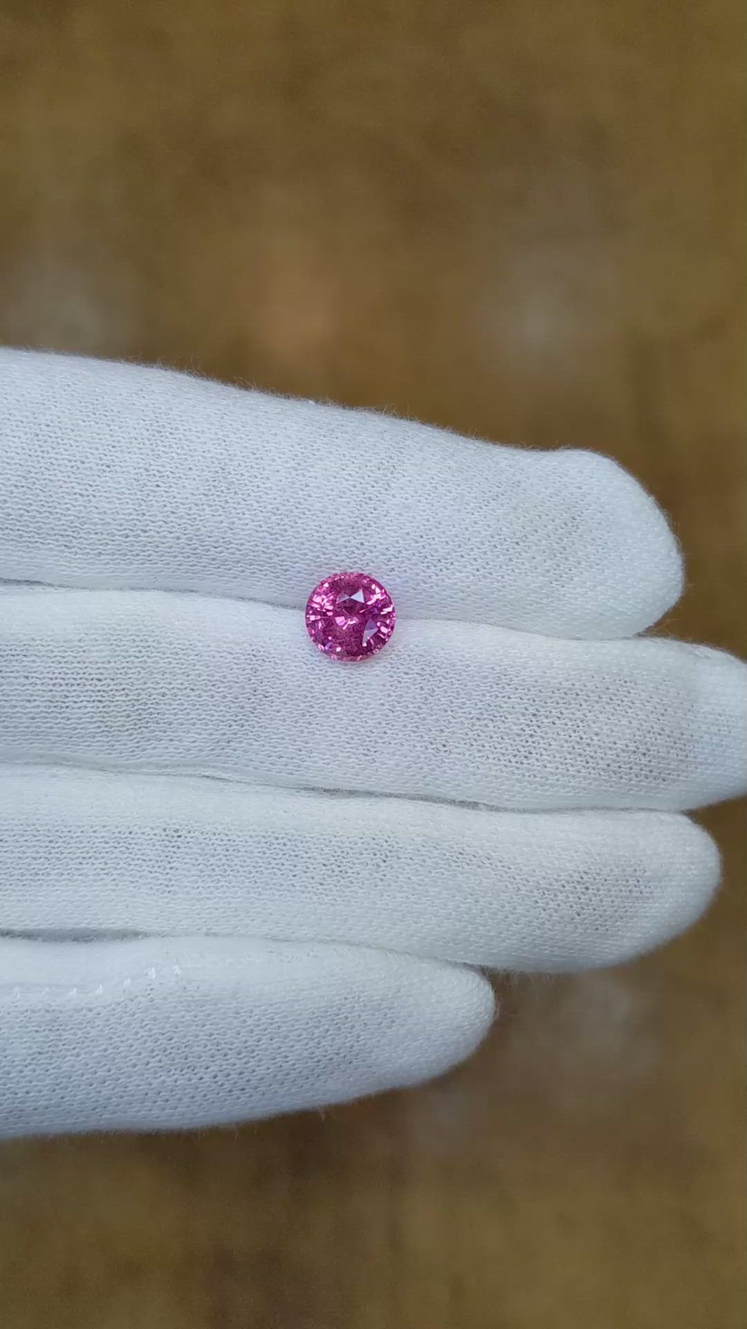 1.98 Ct. Pink Sapphire from Ceylon (Sri Lanka) Size Video
