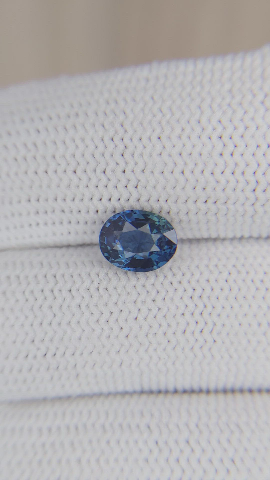 1.55 Ct. Greenish Blue Sapphire from Ceylon (Sri Lanka) Size Video