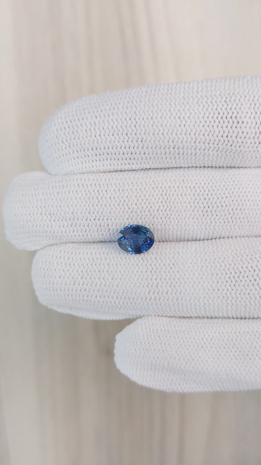 1.55 Ct. Greenish Blue Sapphire from Ceylon (Sri Lanka) Size Video