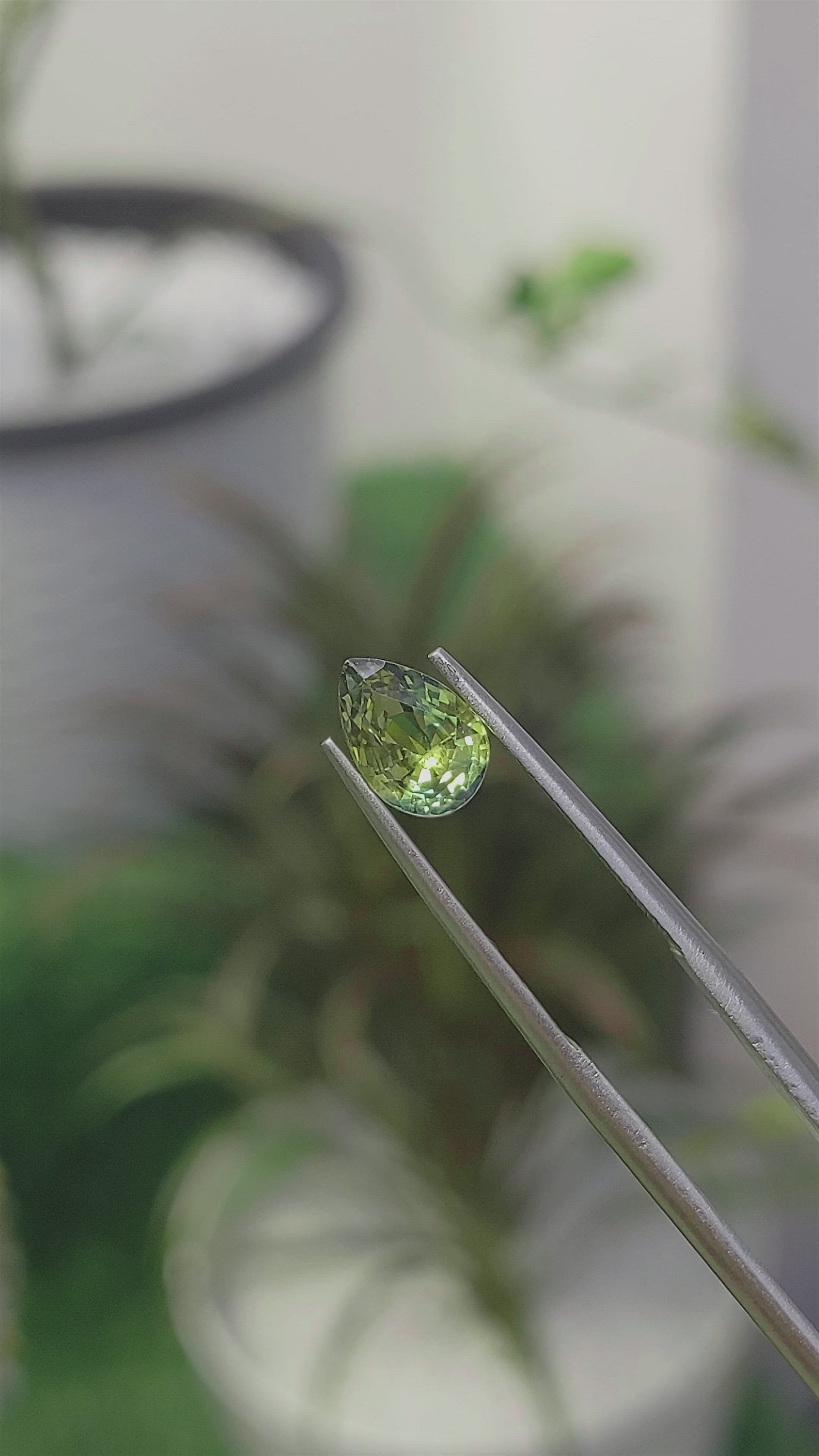 1.54 Ct. Bi Color Sapphire from Ceylon (Sri Lanka) Size Video