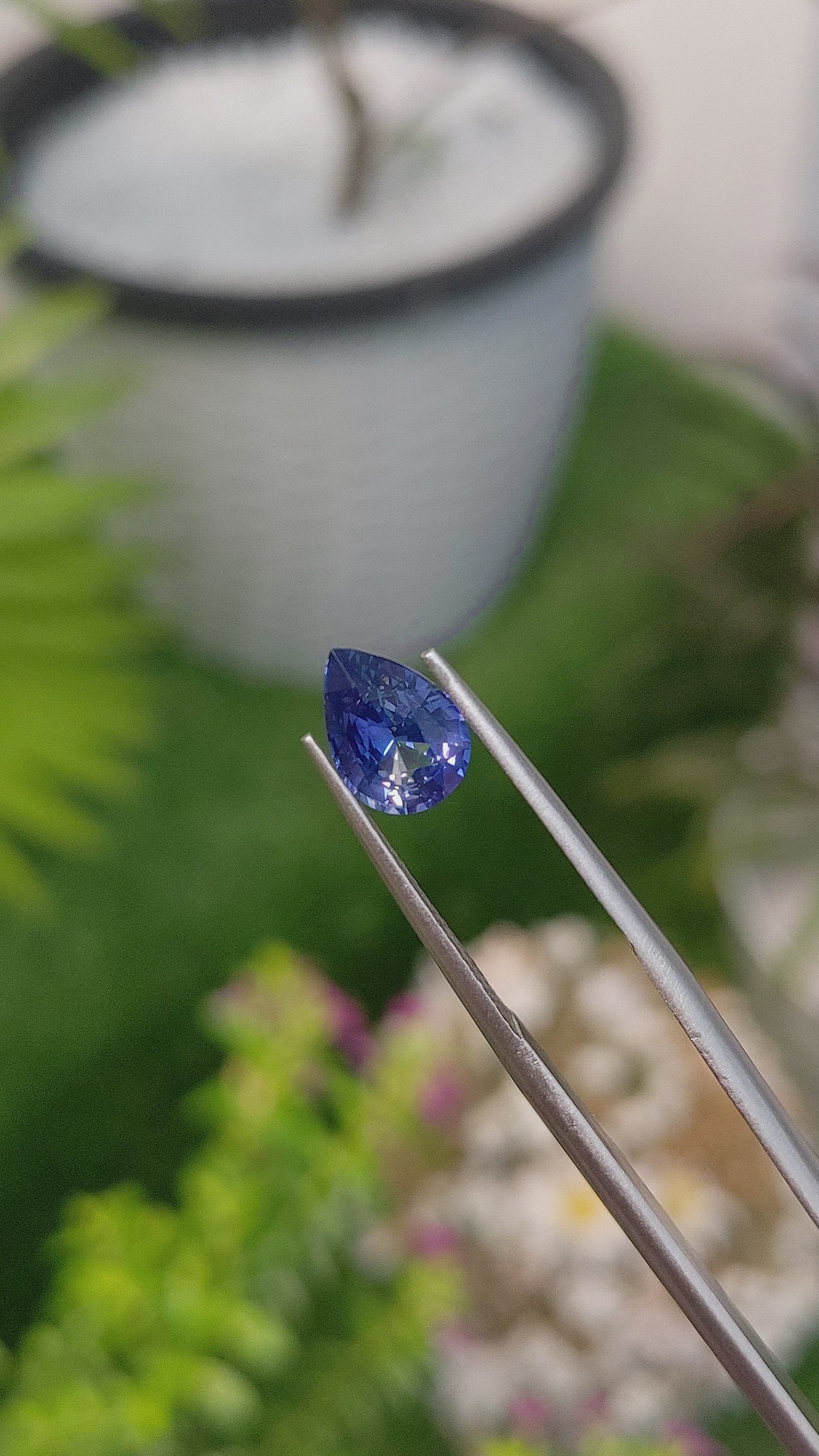 1.68 Ct. Blue Sapphire from Ceylon (Sri Lanka) Size Video