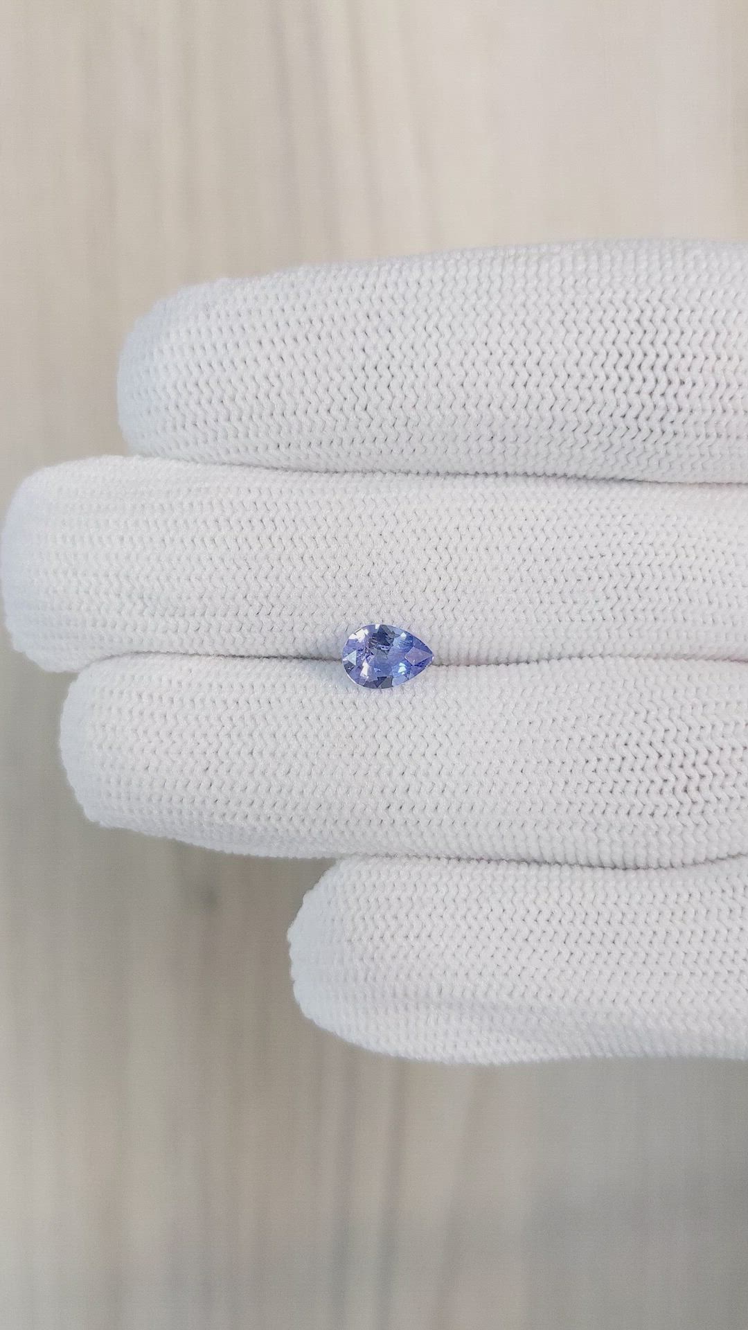 1.10 Ct. Blue Sapphire from Ceylon (Sri Lanka) Size Video