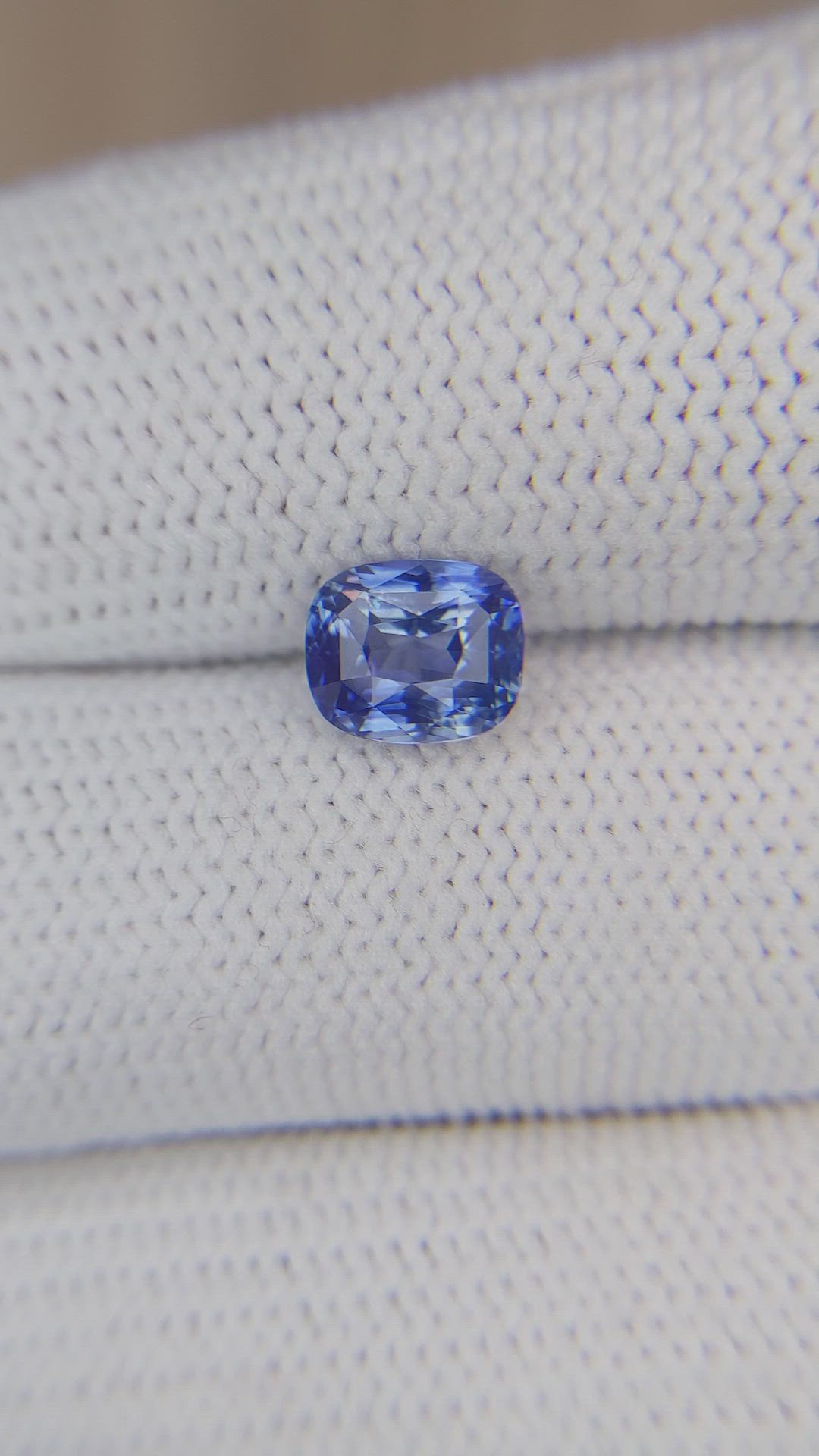 1.60 Ct. Blue Sapphire from Ceylon (Sri Lanka) Size Video