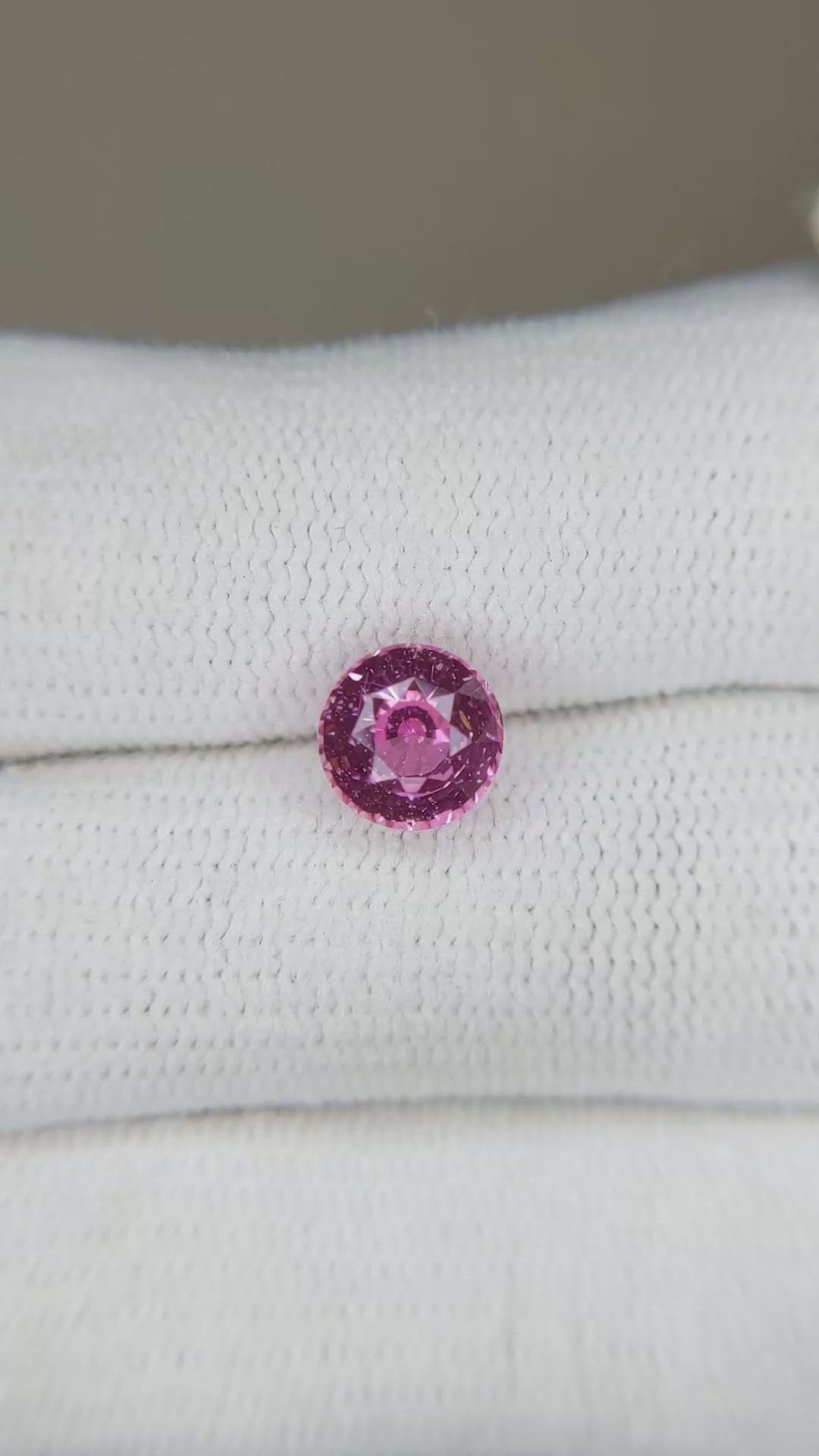 2.05 Ct. Pink Sapphire from Ceylon (Sri Lanka) Size Video