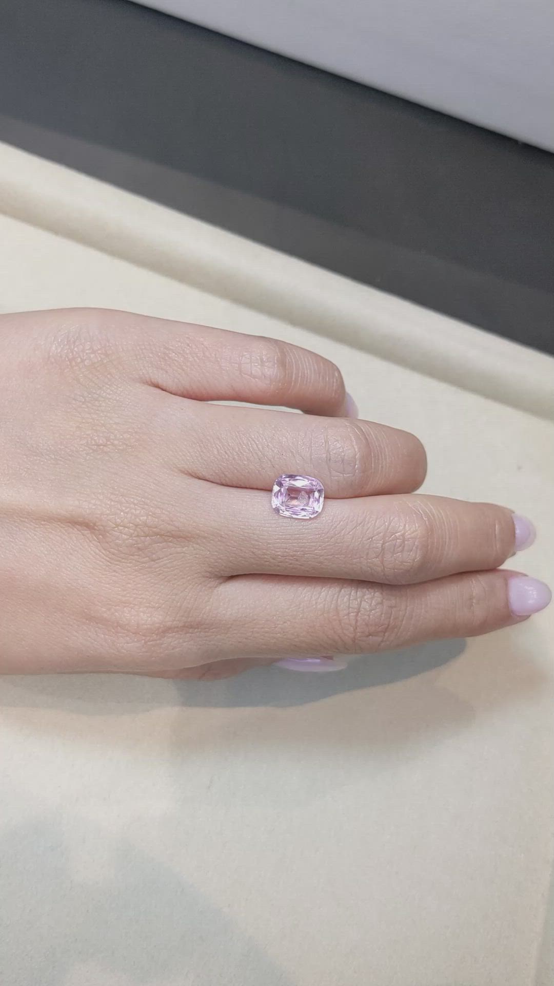 3.07 Ct. Pink Sapphire from Ceylon (Sri Lanka) Size Video