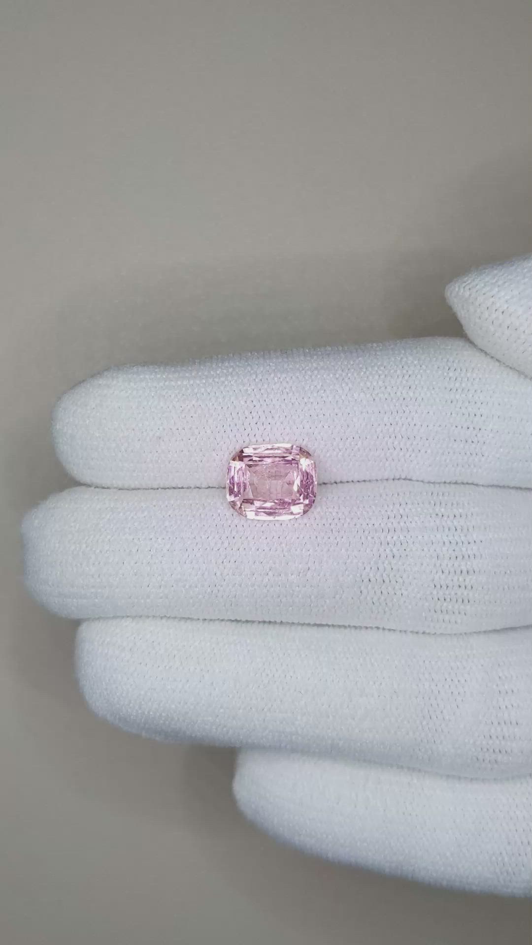 3.07 Ct. Pink Sapphire from Ceylon (Sri Lanka) Size Video