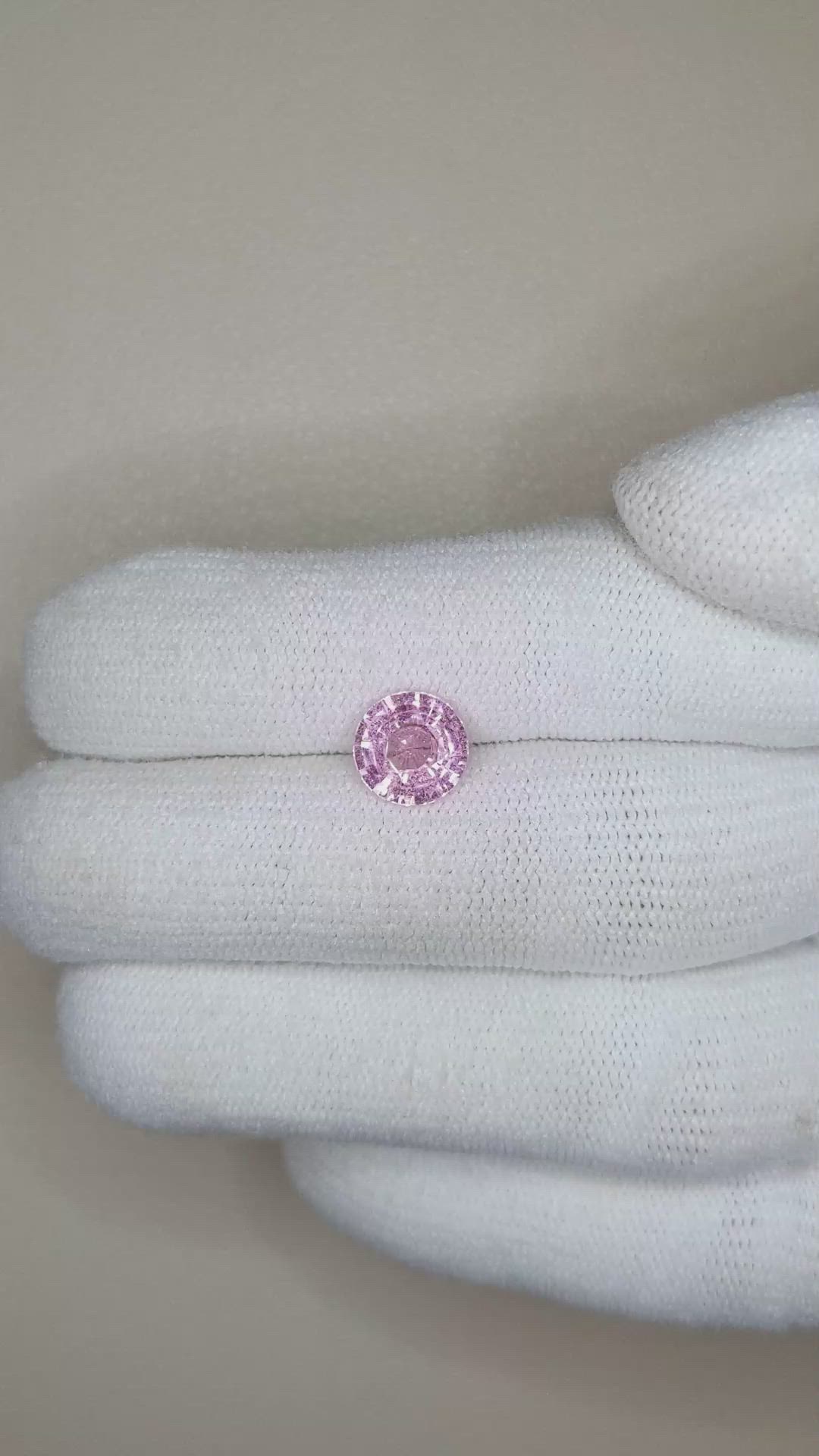 1.79 Ct. Pink Sapphire from Ceylon (Sri Lanka) Size Video