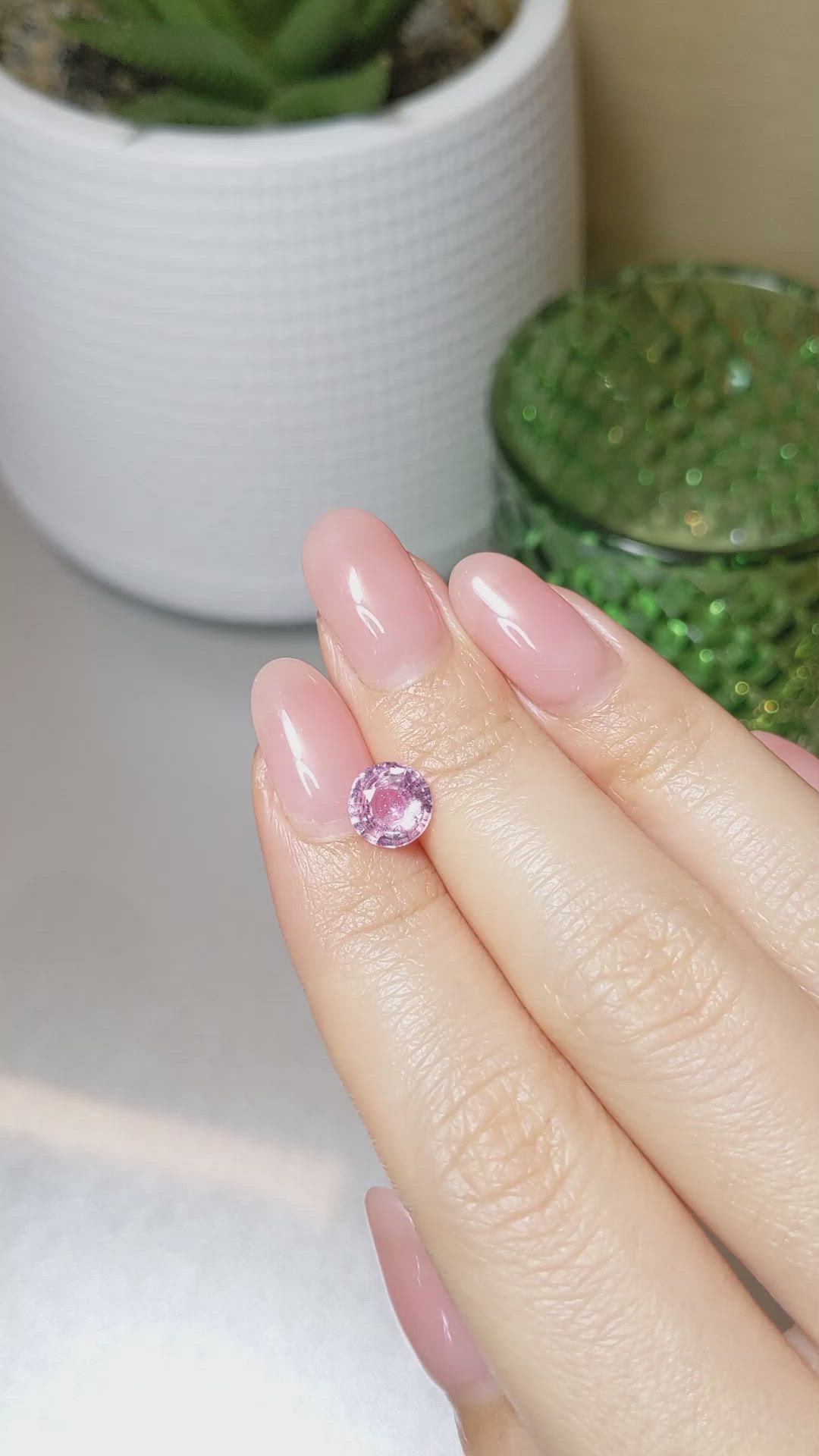 1.79 Ct. Pink Sapphire from Ceylon (Sri Lanka) Size Video