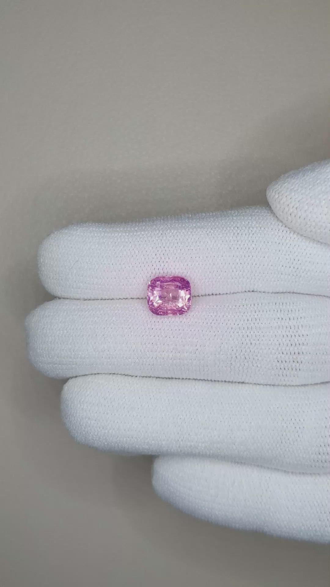 2.25 Ct. Pink Sapphire from Ceylon (Sri Lanka) Size Video