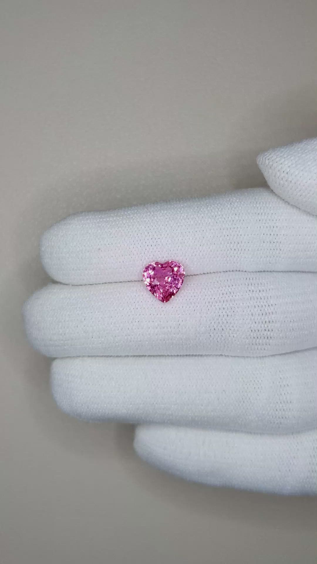 2.27 Ct. Pink Sapphire from Ceylon (Sri Lanka) Size Video