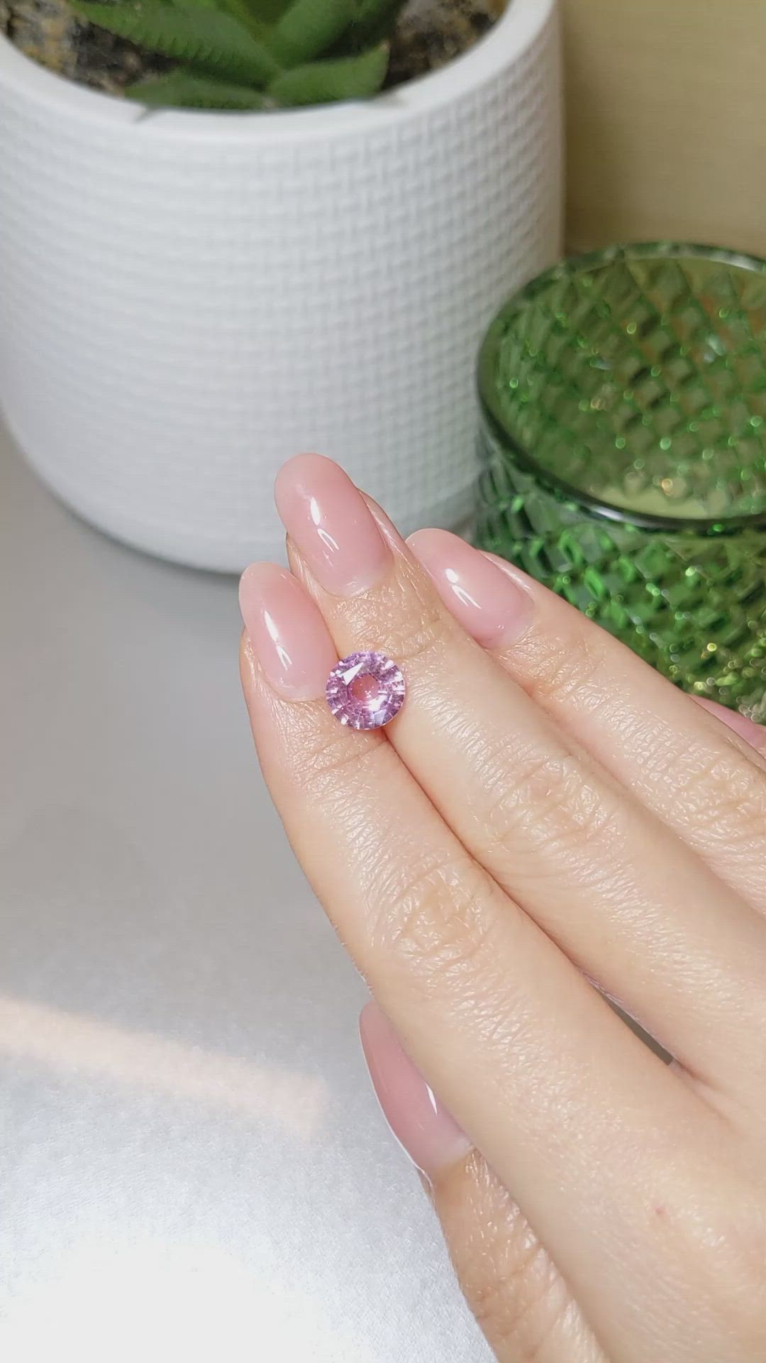 3.12 Ct. Pink Sapphire from Ceylon (Sri Lanka) Size Video