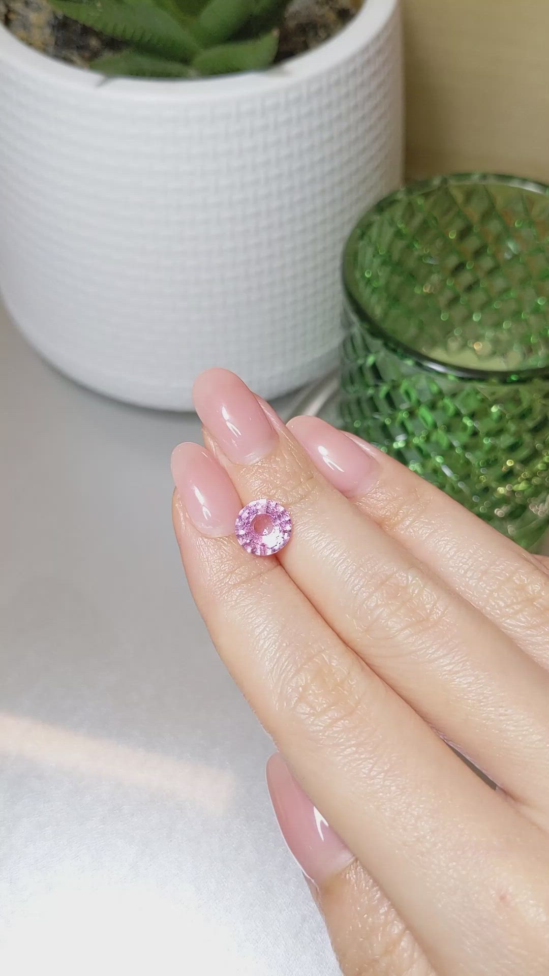 3.12 Ct. Pink Sapphire from Ceylon (Sri Lanka) Size Video