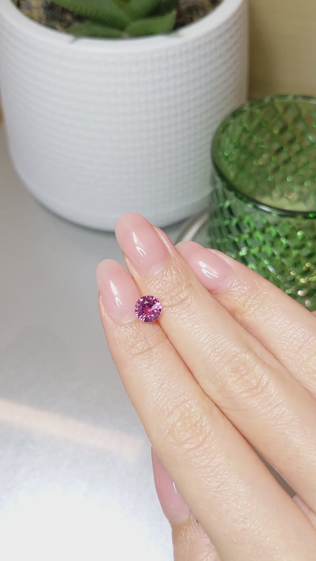 1.46 Ct. Pink Sapphire from Ceylon (Sri Lanka) Size Video