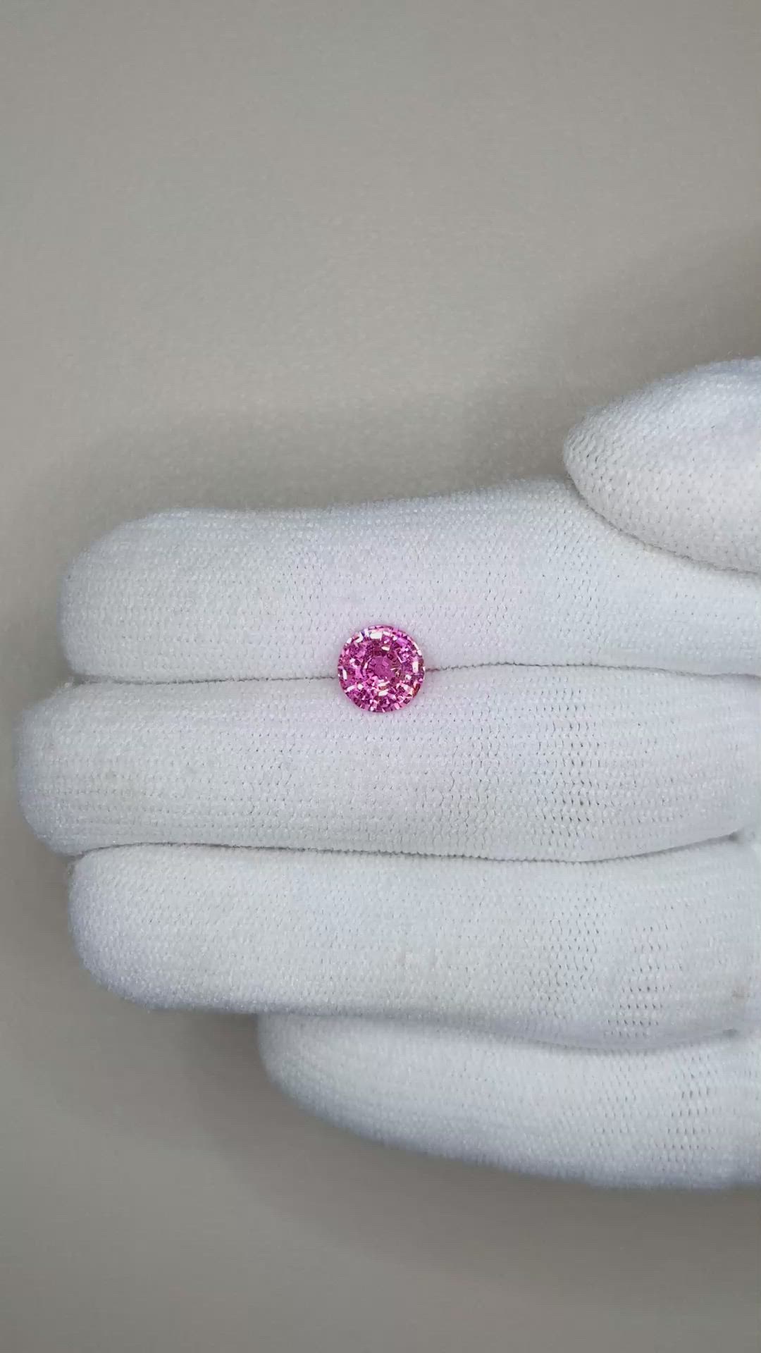 1.46 Ct. Pink Sapphire from Ceylon (Sri Lanka) Size Video
