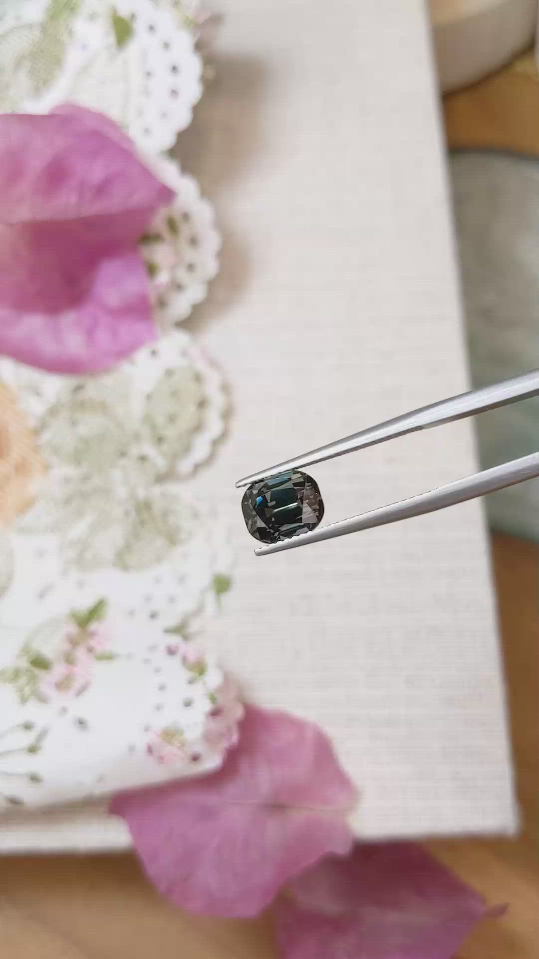 3.49 Ct. Color Change Sapphire from Ceylon (Sri Lanka) Size Video