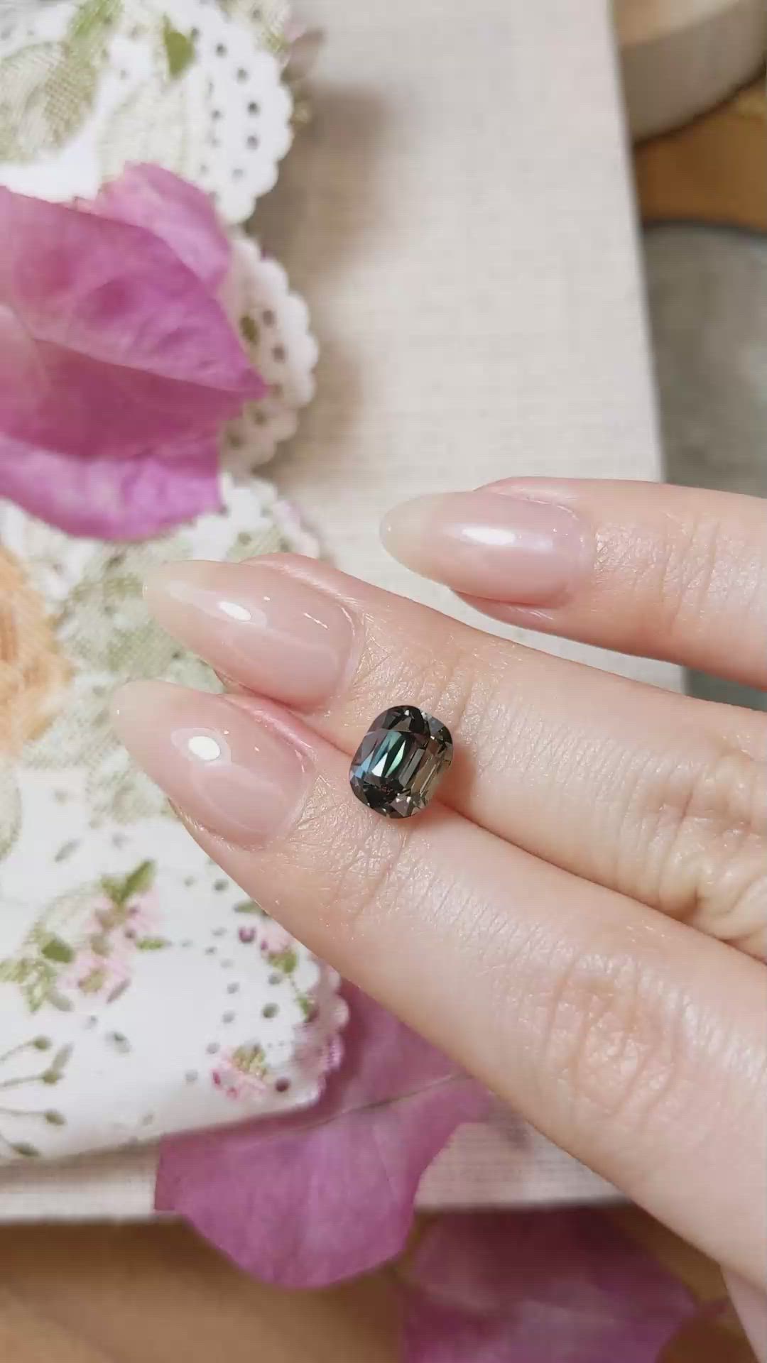 3.49 Ct. Color Change Sapphire from Ceylon (Sri Lanka) Size Video