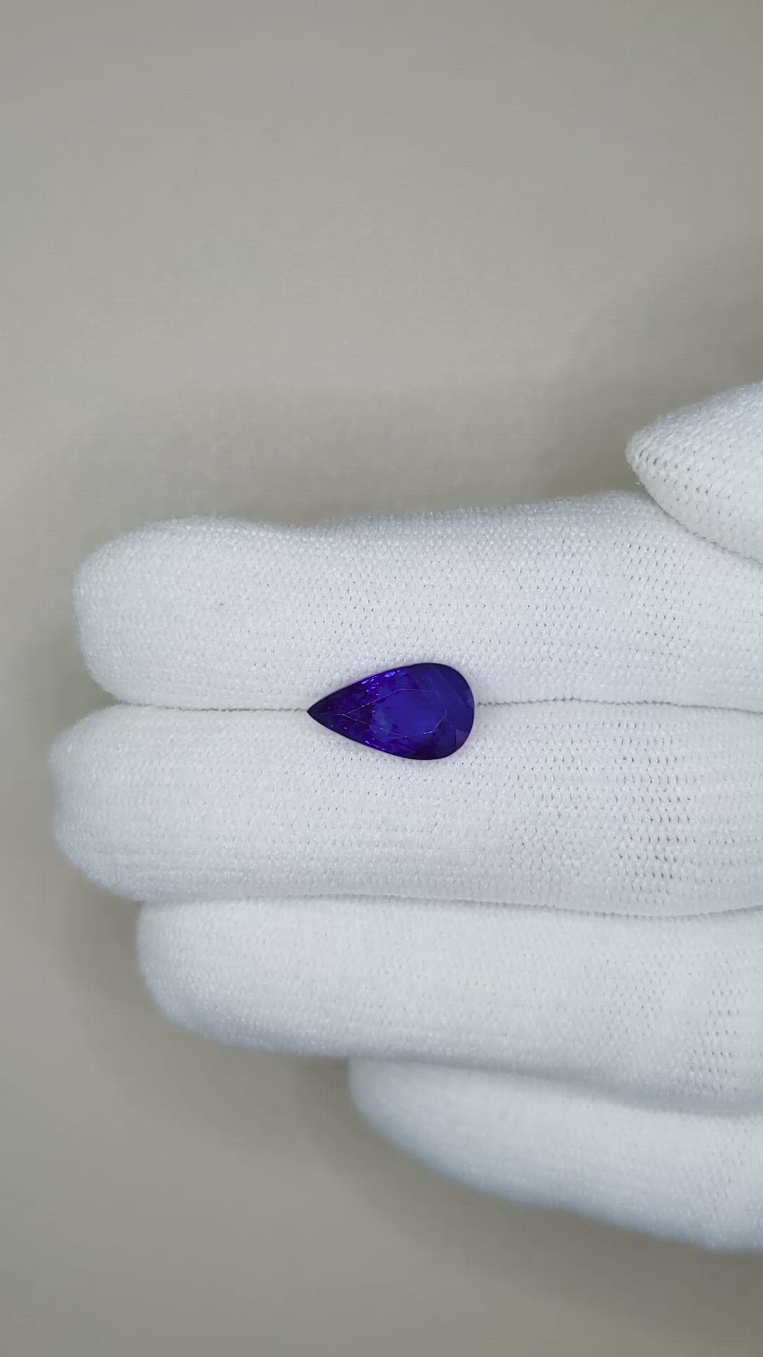 3.61 Ct. Blue Sapphire from Ceylon (Sri Lanka) Size Video