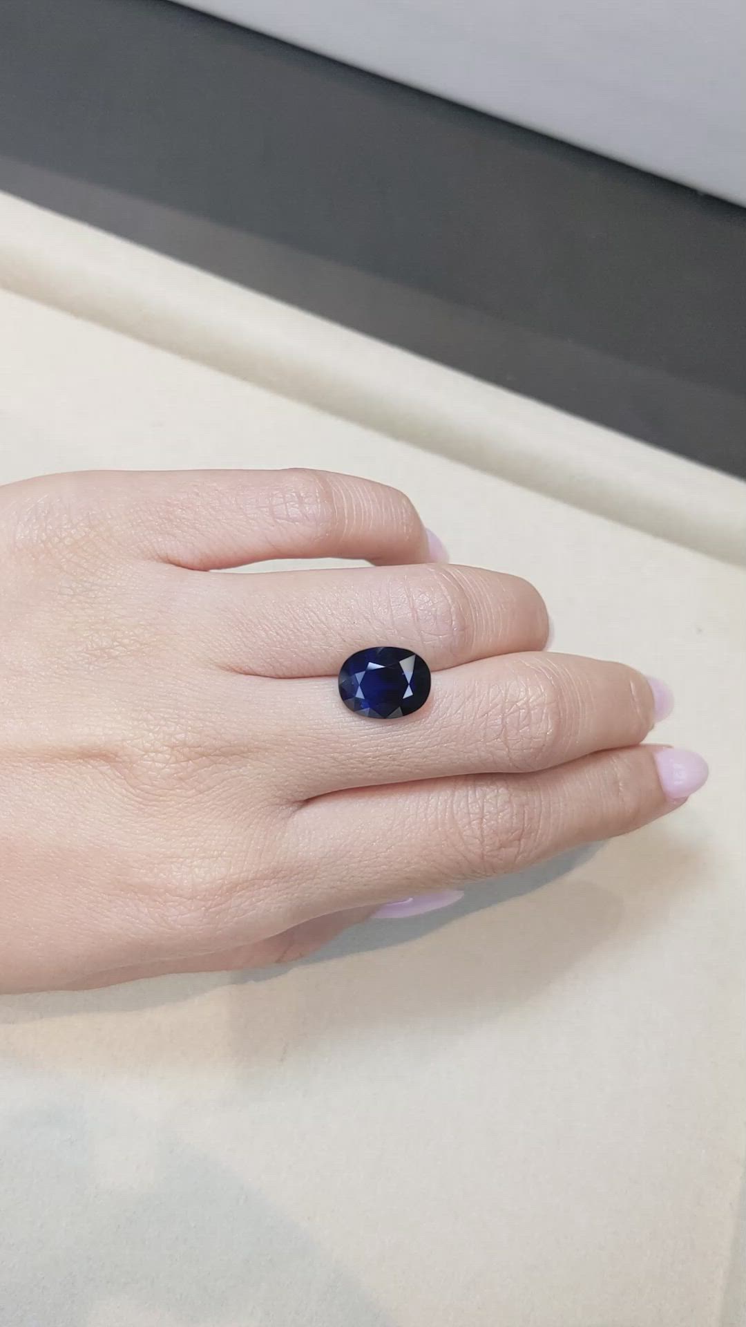 7.92 Ct. Blue Sapphire from Madagascar Size Video