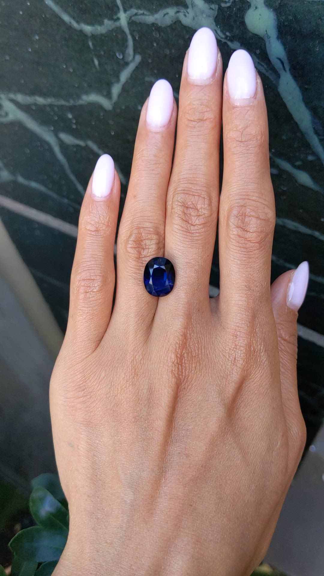 7.92 Ct. Blue Sapphire from Madagascar Size Video