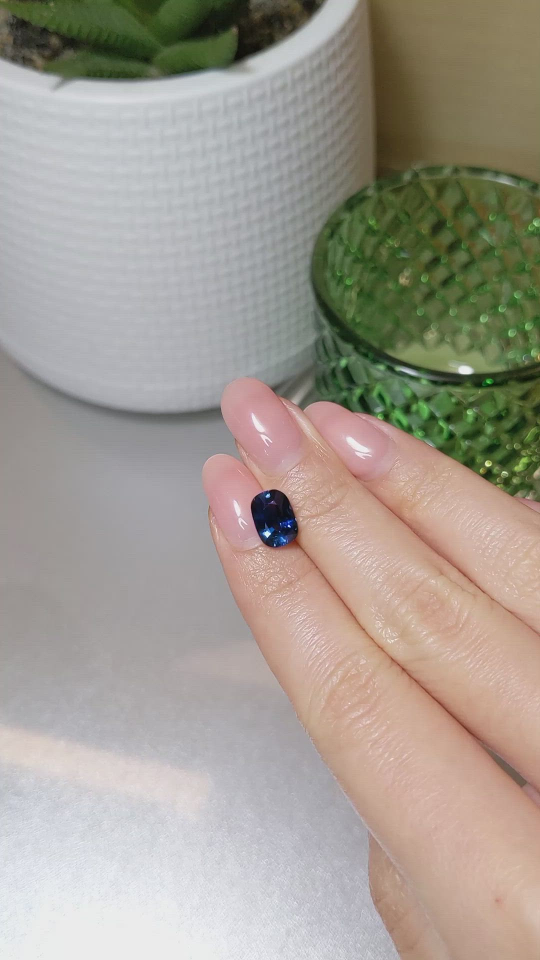 2.78 Ct. Blue Sapphire from Madagascar Size Video