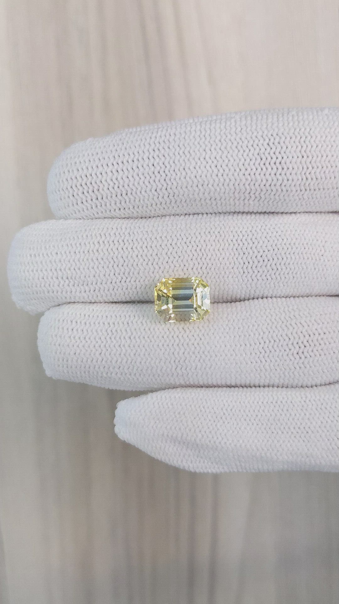5.02 Ct. Yellow Sapphire from Ceylon (Sri Lanka) Size Video