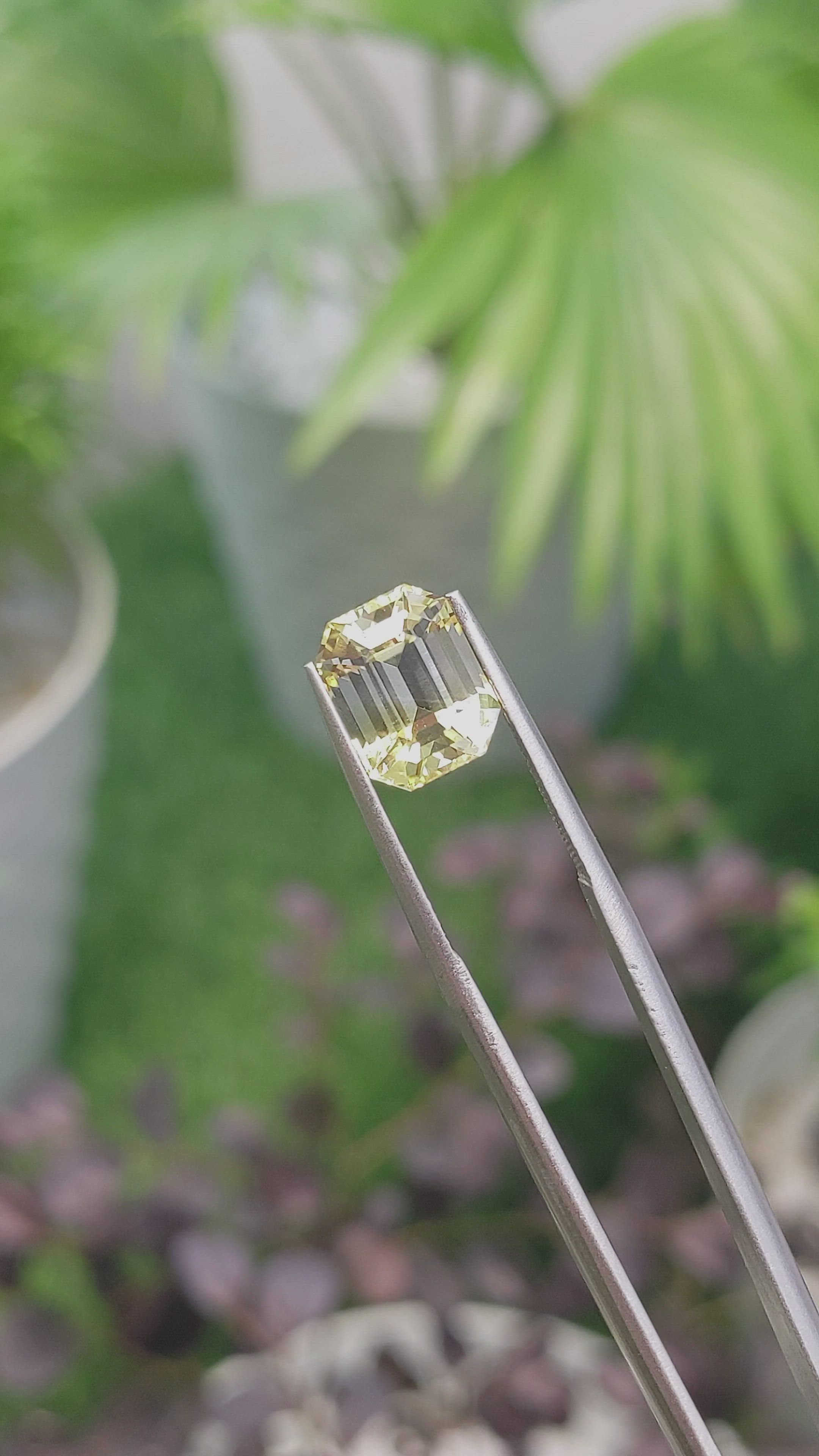 5.02 Ct. Yellow Sapphire from Ceylon (Sri Lanka) Size Video
