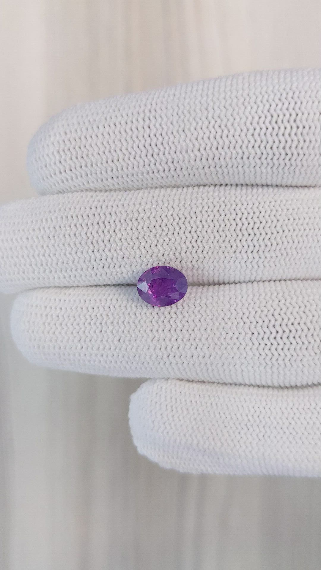 2.00 Ct. Purple Sapphire from Ceylon (Sri Lanka) Size Video
