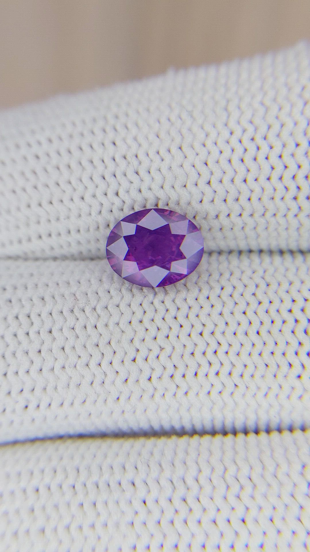 2.00 Ct. Purple Sapphire from Ceylon (Sri Lanka) Size Video