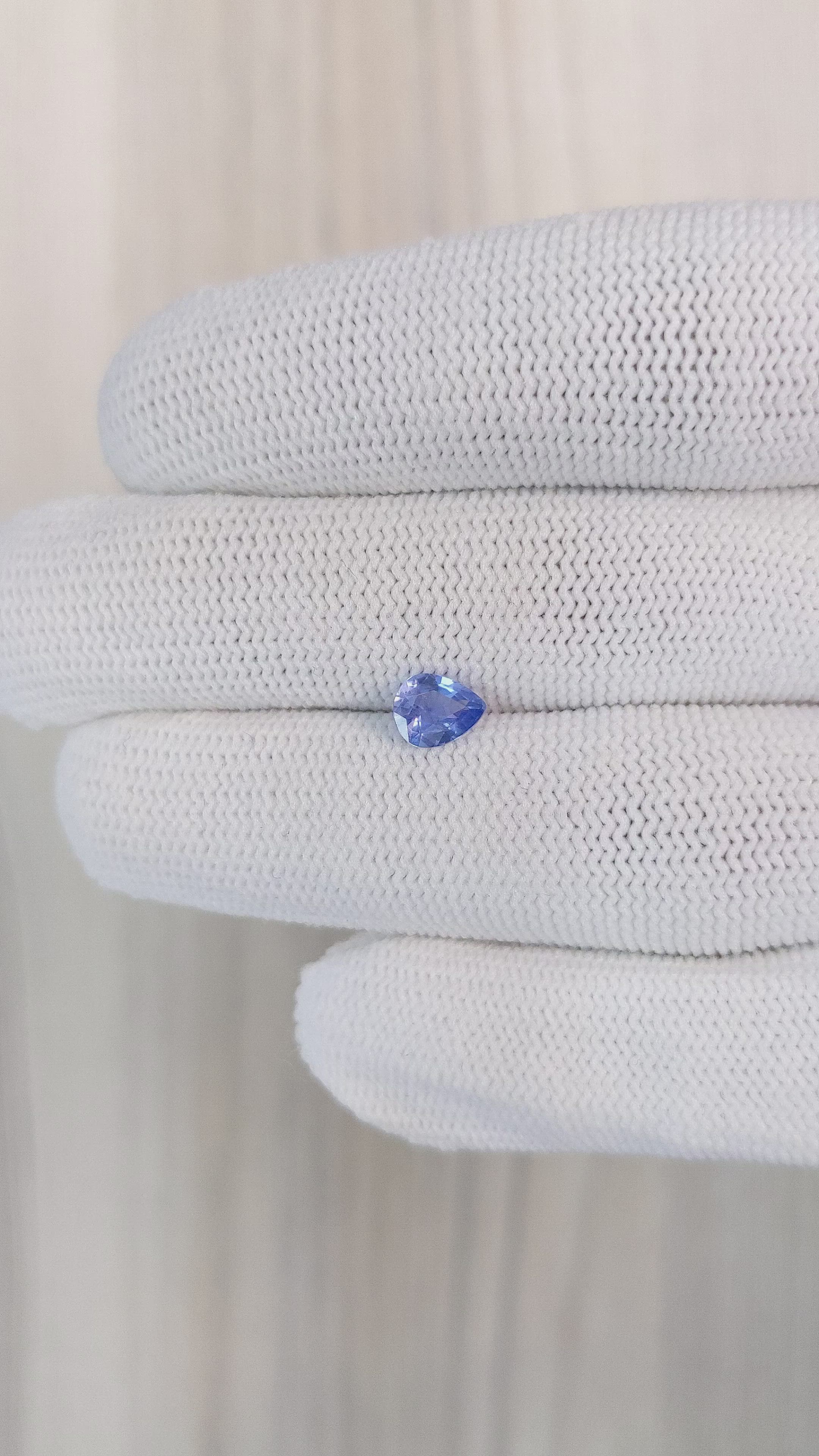0.73 Ct. Blue Sapphire from Ceylon (Sri Lanka) Size Video
