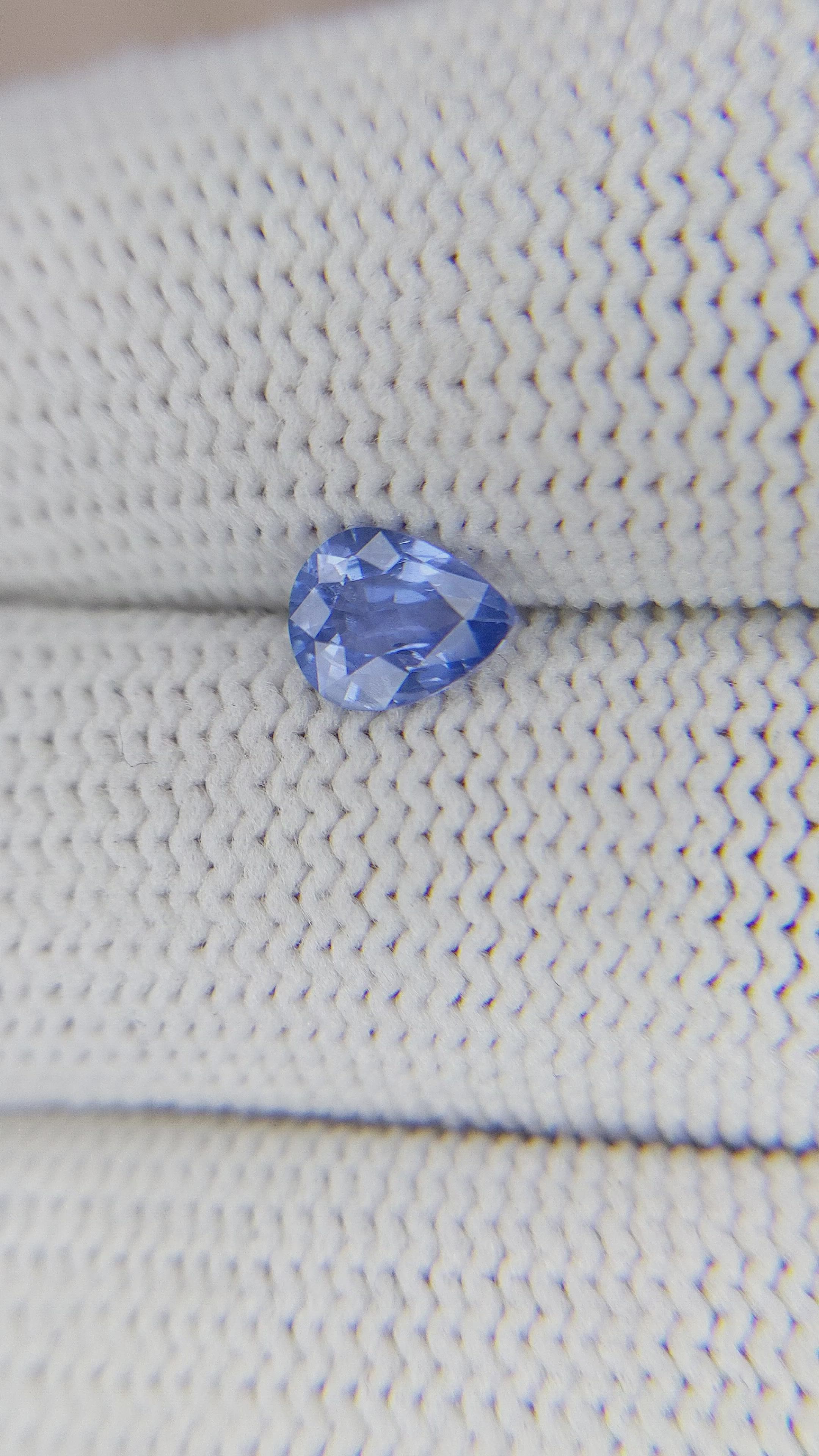 0.73 Ct. Blue Sapphire from Ceylon (Sri Lanka) Size Video