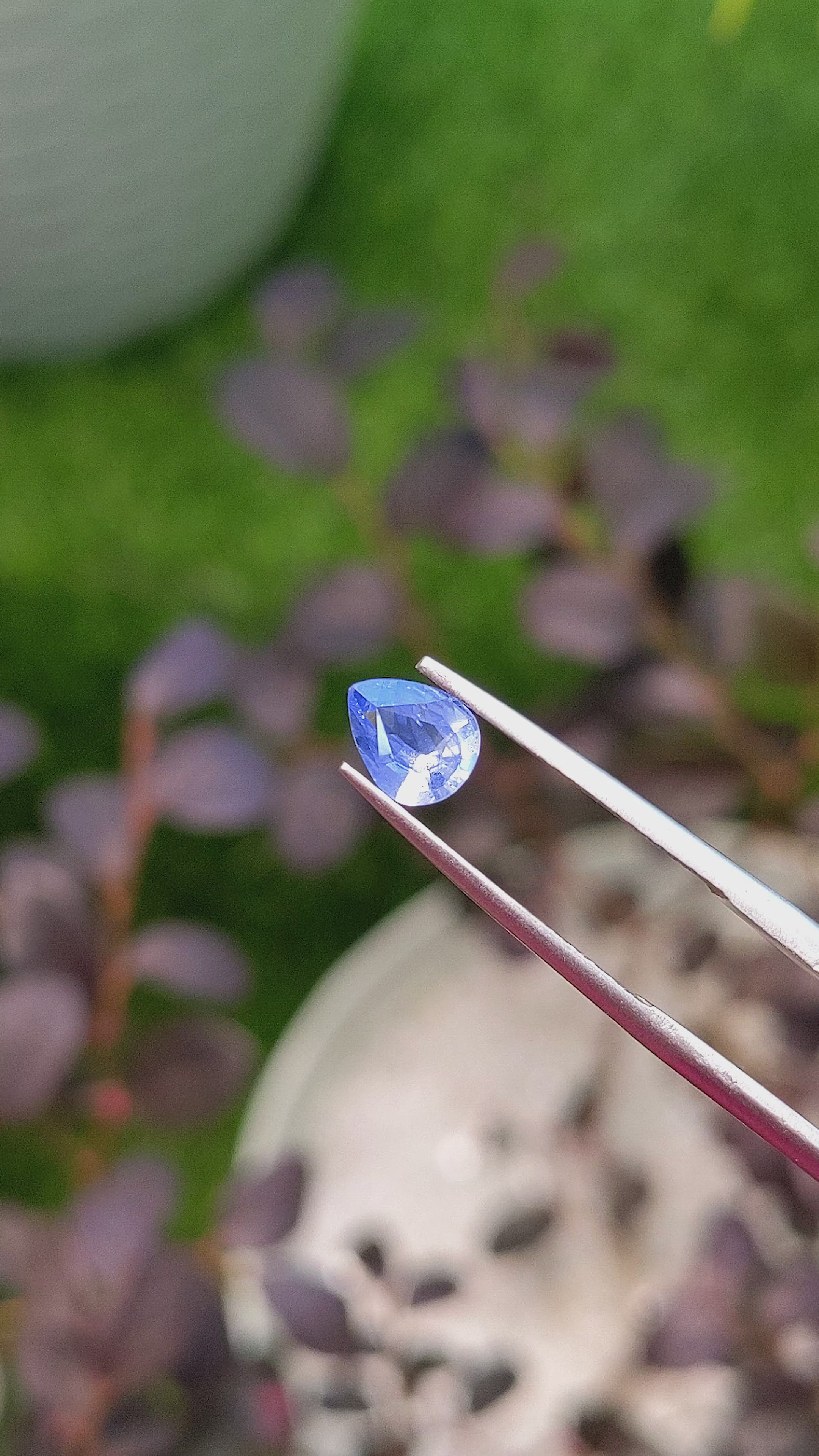 0.73 Ct. Blue Sapphire from Ceylon (Sri Lanka) Size Video