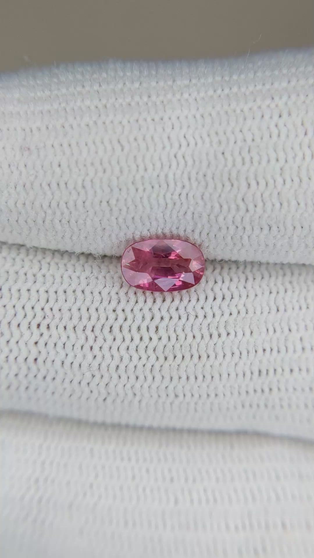 1.01 Ct. Pink Sapphire from East Africa Size Video