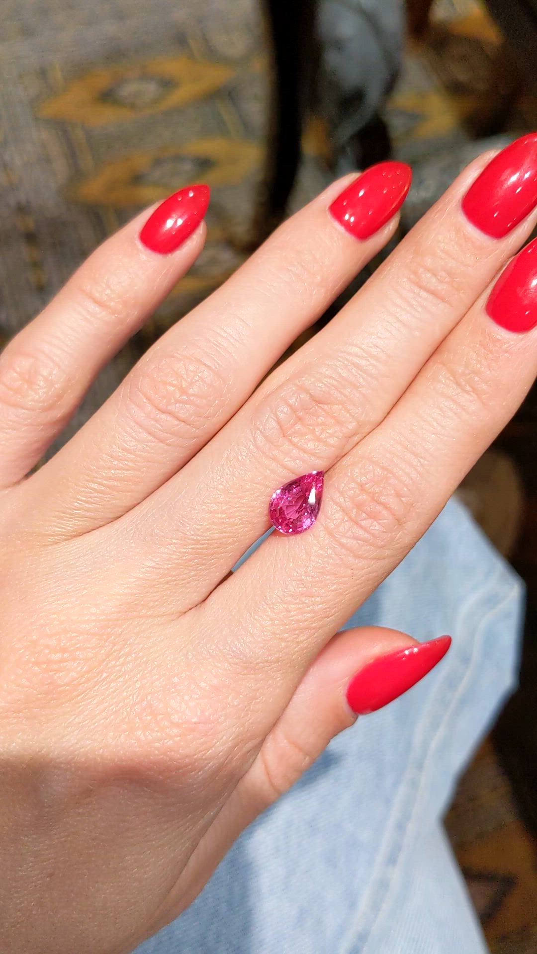 2.10 Ct. Pink Sapphire from Madagascar Size Video