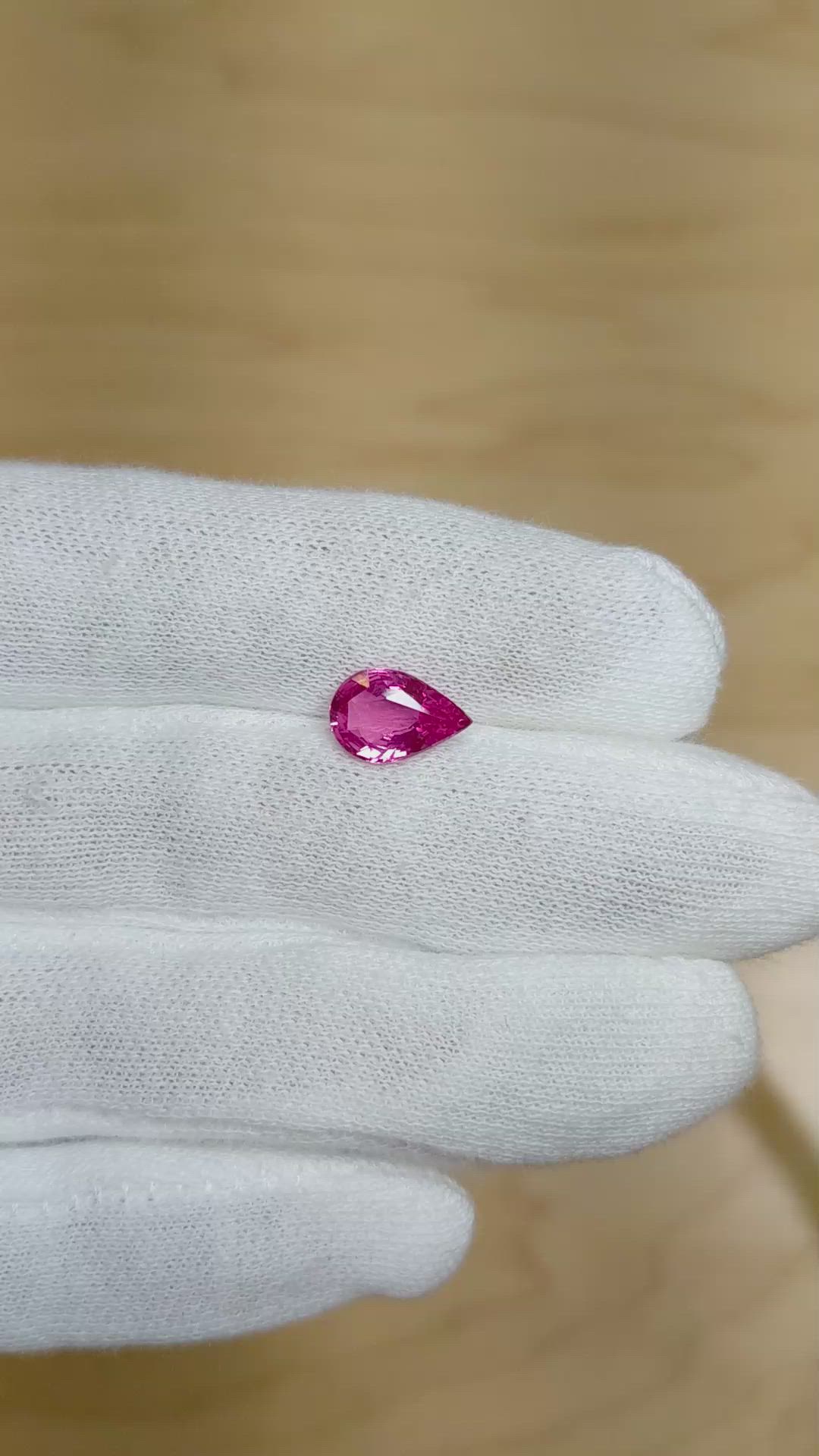 2.10 Ct. Pink Sapphire from Madagascar Size Video