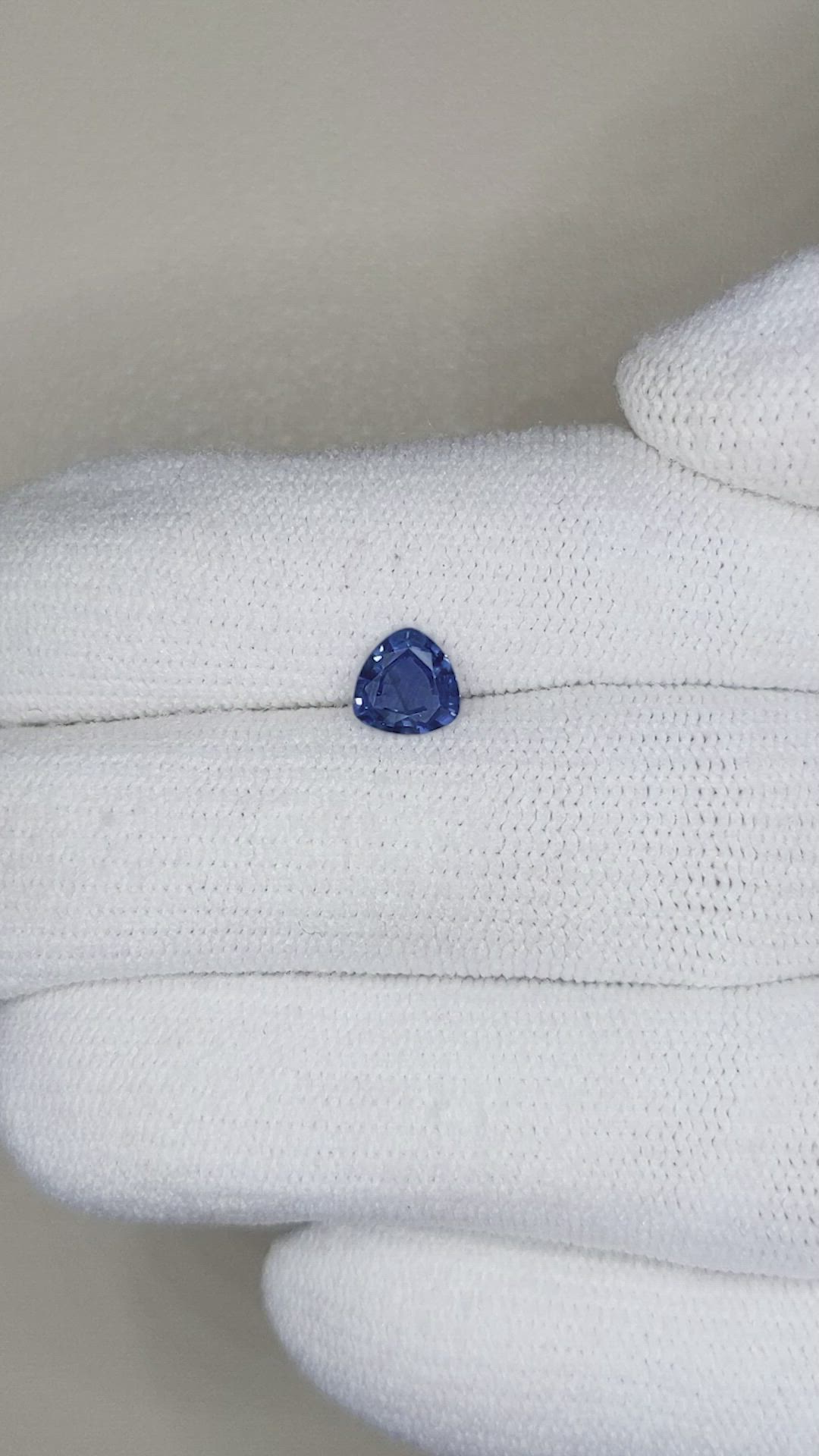 0.63 Ct. Blue Sapphire from Ceylon (Sri Lanka) Size Video