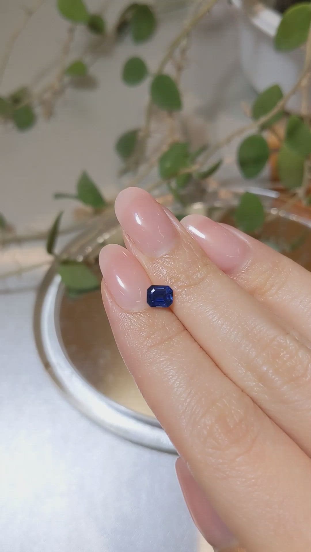 0.88 Ct. Blue Sapphire from Madagascar Size Video
