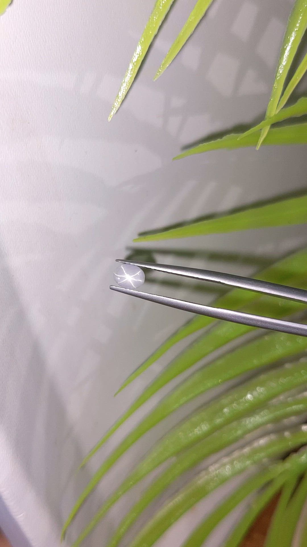 0.90 Ct. White Star Sapphire from Ceylon (Sri Lanka) Size Video