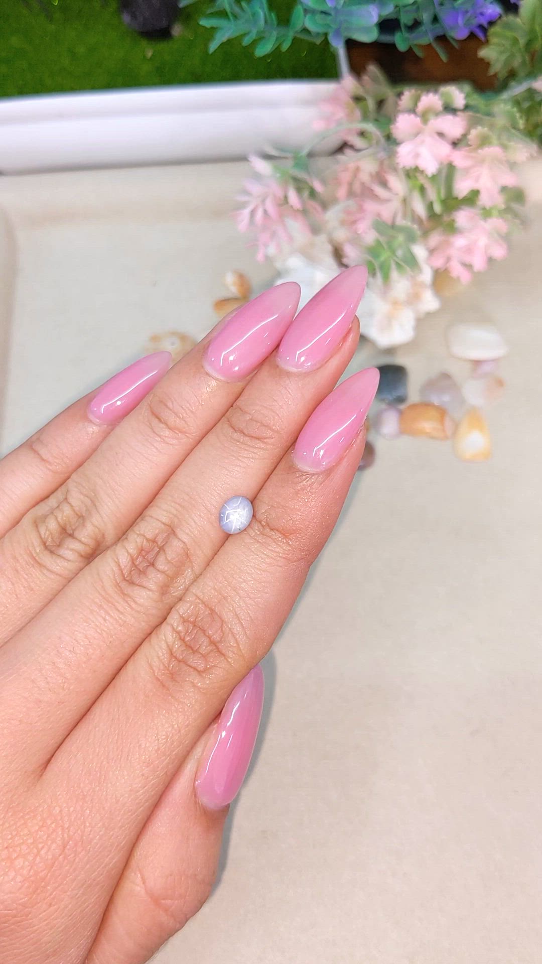 1.17 Ct. Grey Star Sapphire from Ceylon (Sri Lanka) Size Video