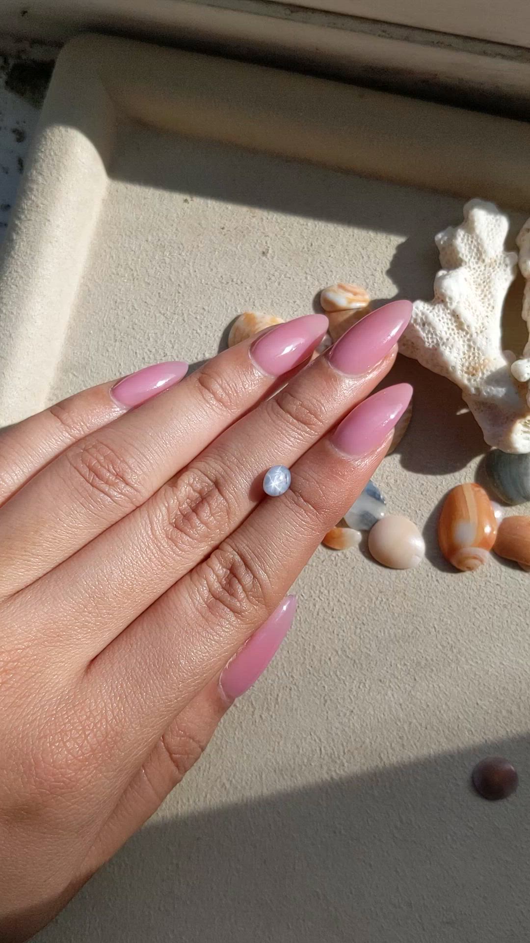 1.17 Ct. Grey Star Sapphire from Ceylon (Sri Lanka) Size Video