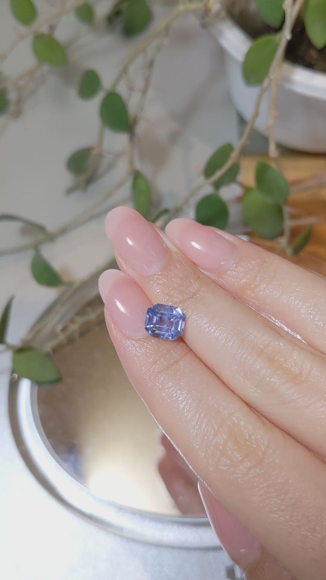 2.70 Ct. Blue Sapphire from Ceylon (Sri Lanka) Size Video
