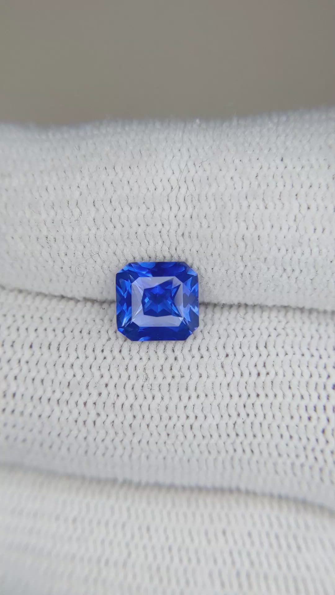 1.76 Ct. Blue Sapphire from Ceylon (Sri Lanka) Size Video