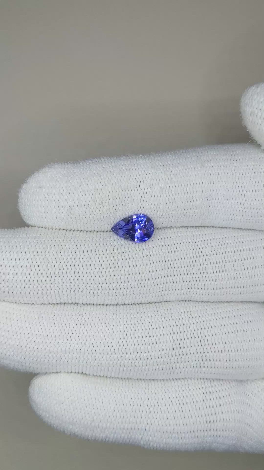 1.79 Ct. Blue Sapphire from Ceylon (Sri Lanka) Size Video