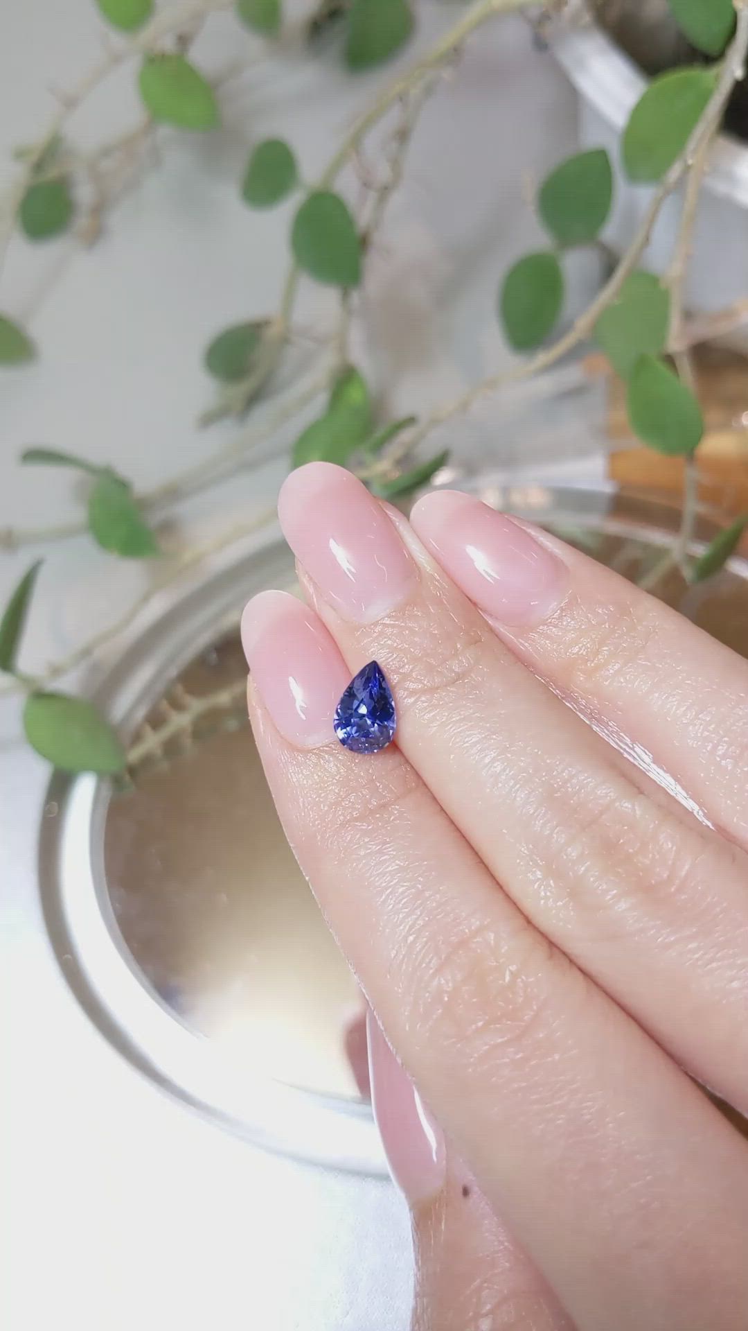 1.79 Ct. Blue Sapphire from Ceylon (Sri Lanka) Size Video