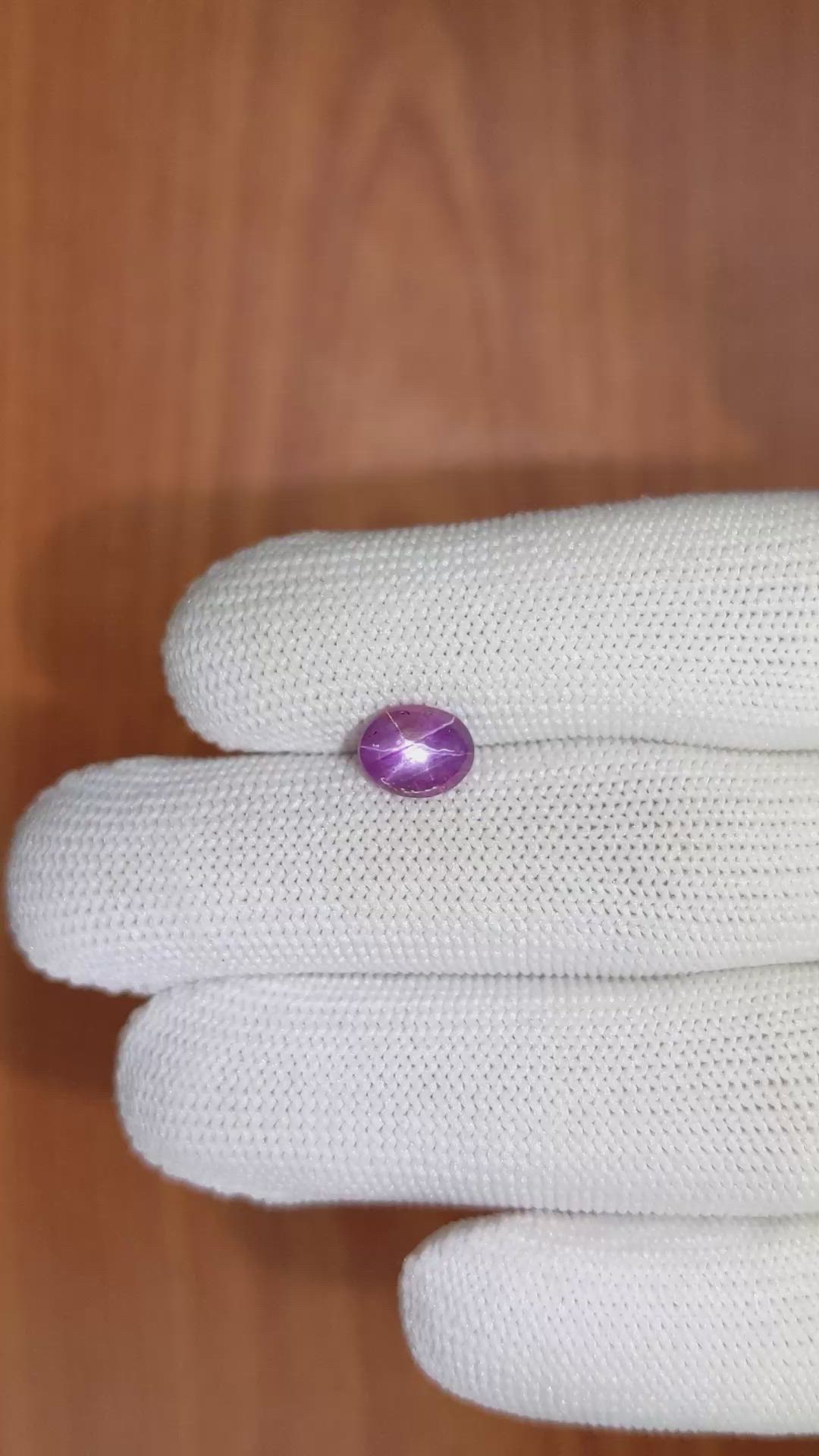 2.10 Ct. Purple Star Sapphire from Ceylon (Sri Lanka) Size Video