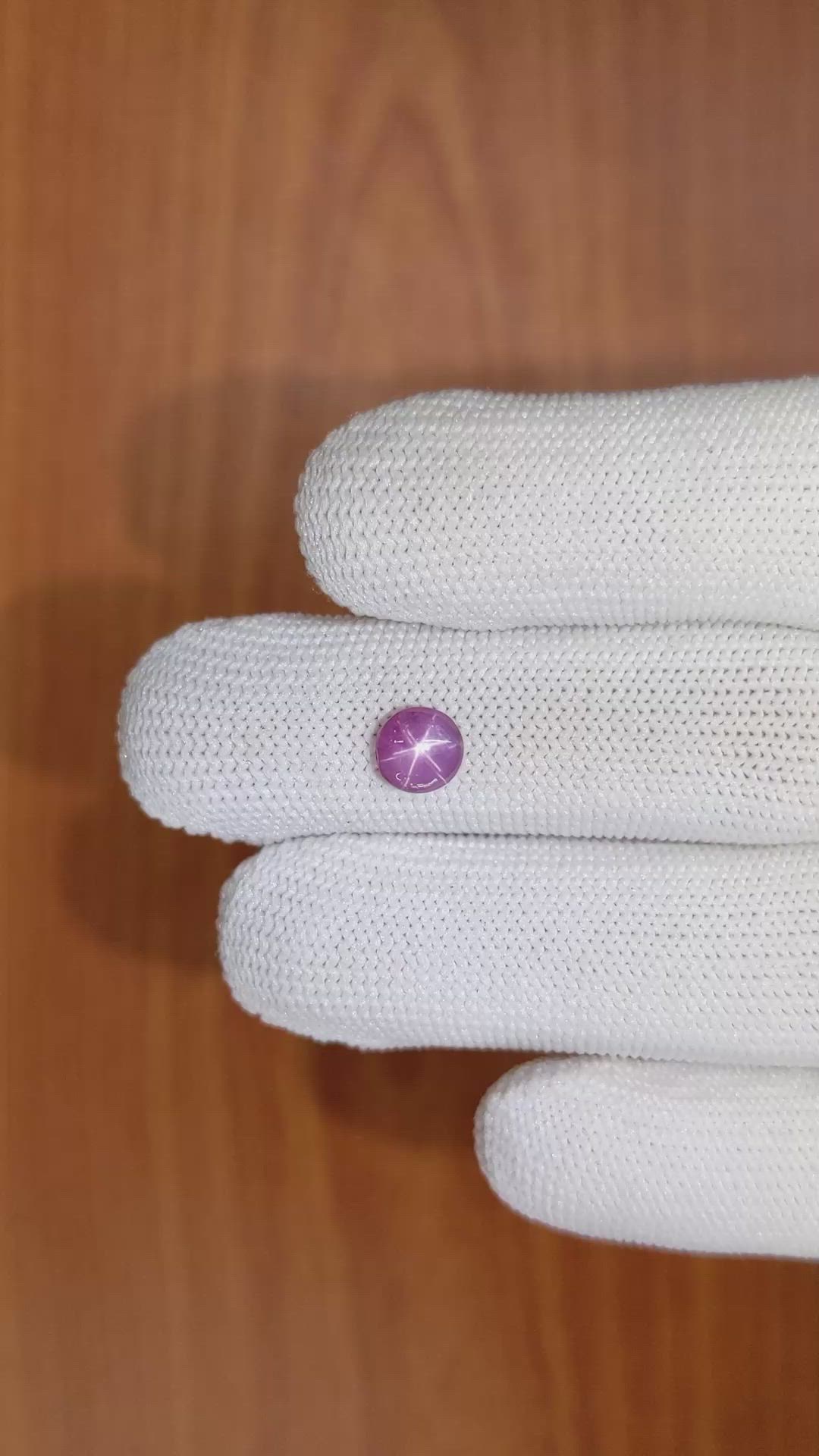 1.19 Ct. Purple Star Sapphire from Ceylon (Sri Lanka) Size Video